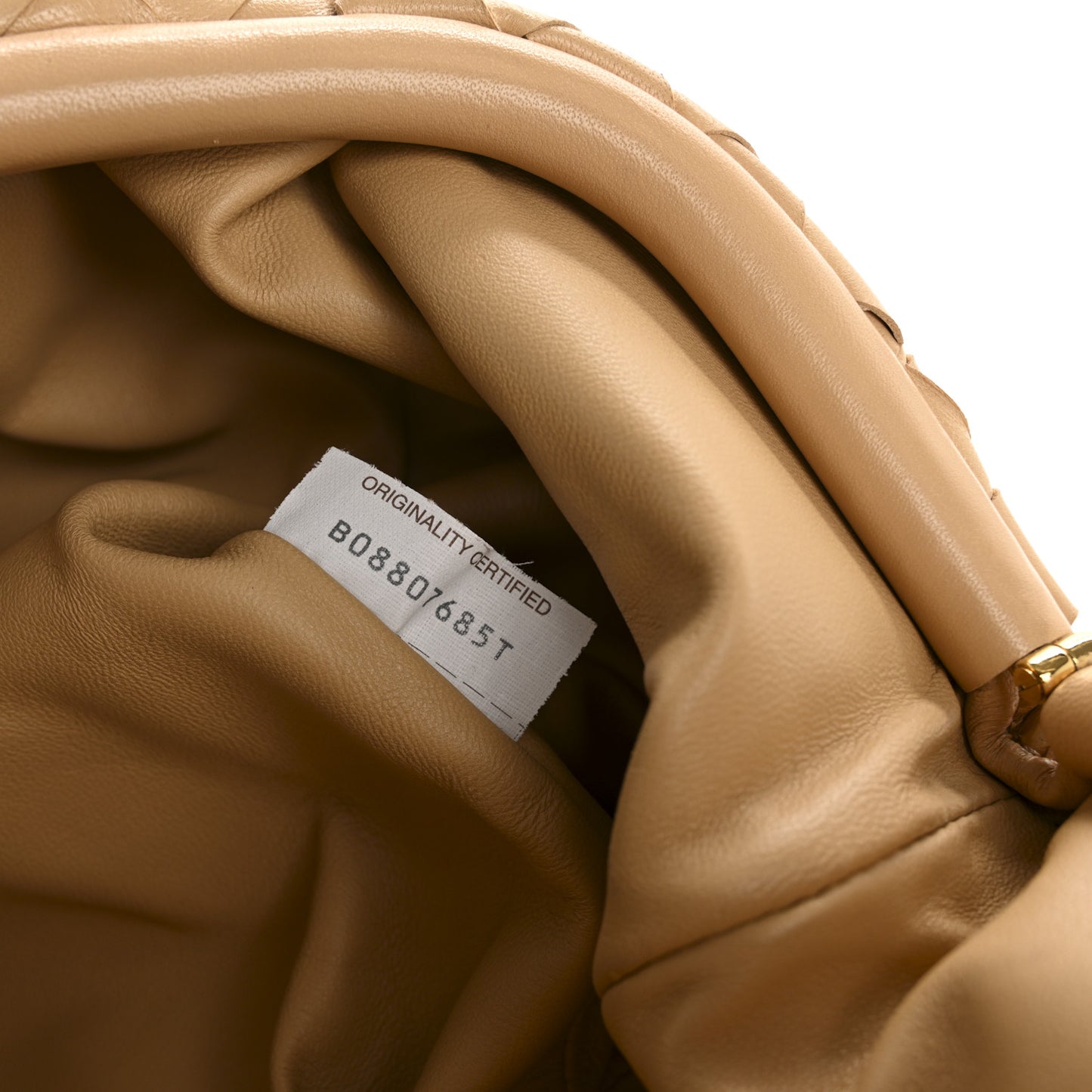 Nappa Maxi Intrecciato The Pouch Oversized Clutch Almond
