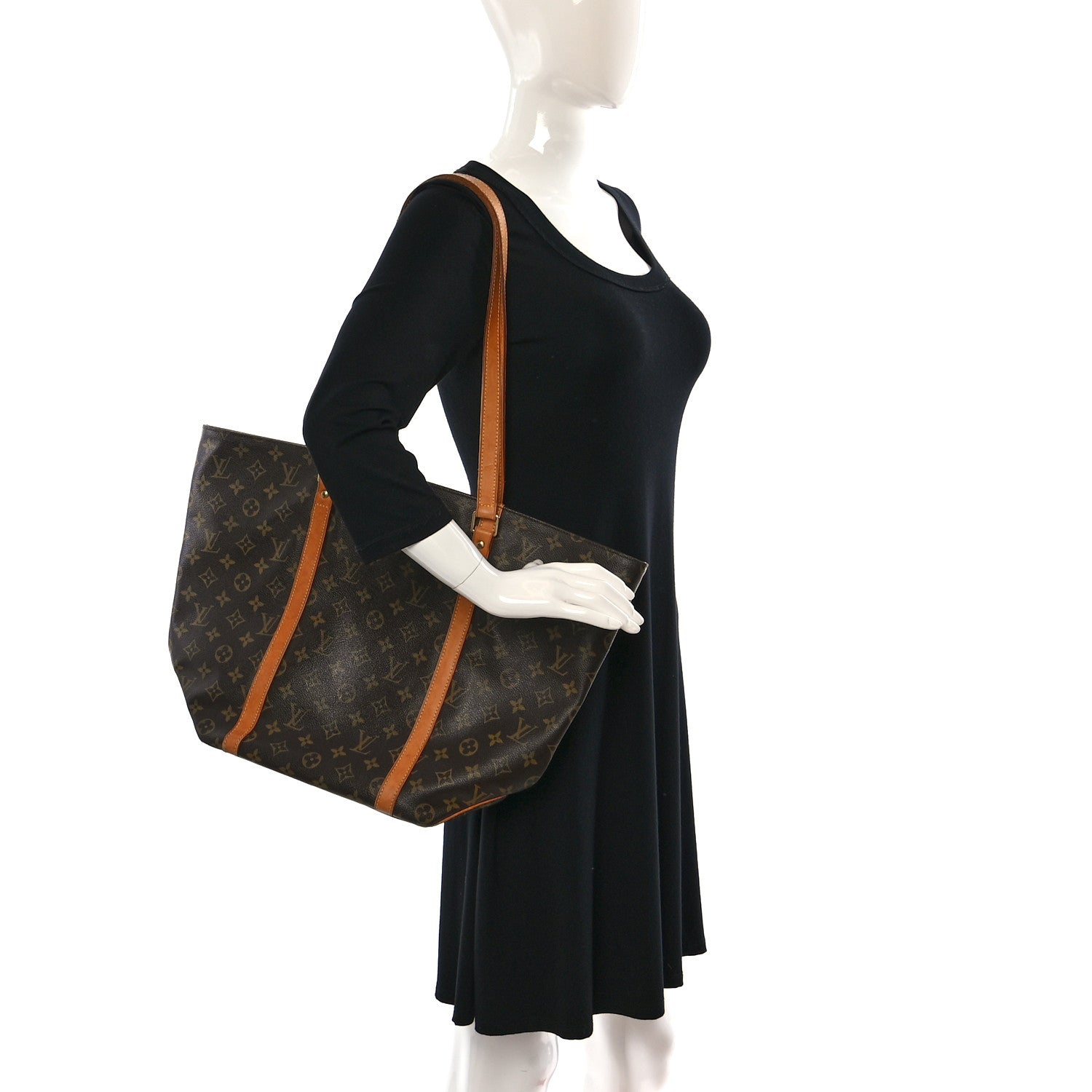 Louis Vuitton Monogram Sac Shopping Tote 2 of 14