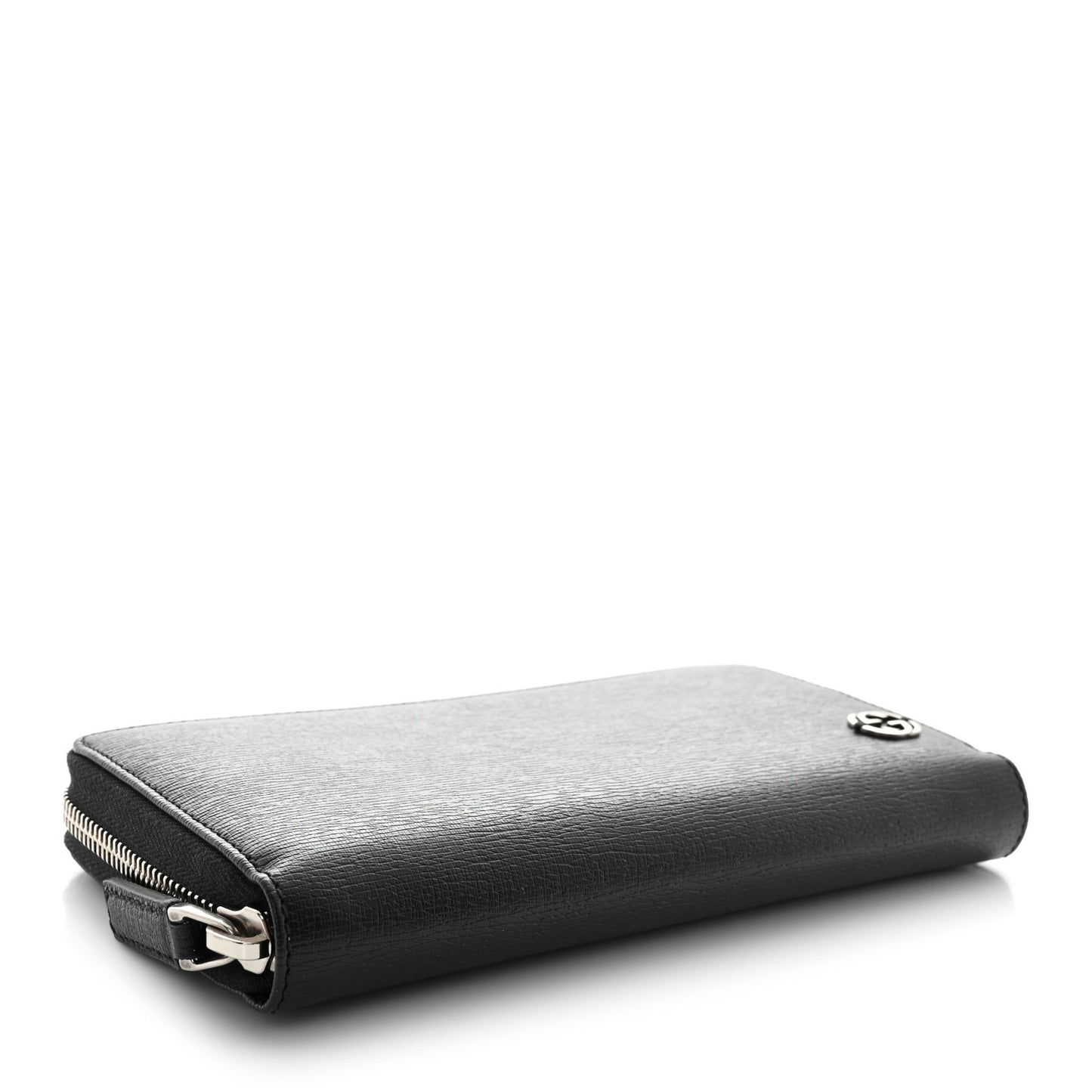 Calfskin GG Zip Around Wallet Black