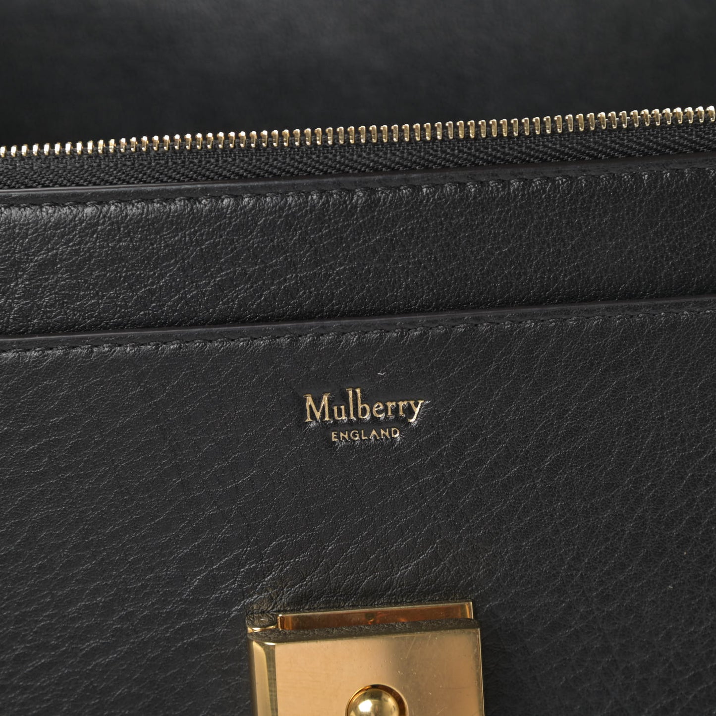 Smooth Calfskin Cheyne Clutch Indigo Clay Black