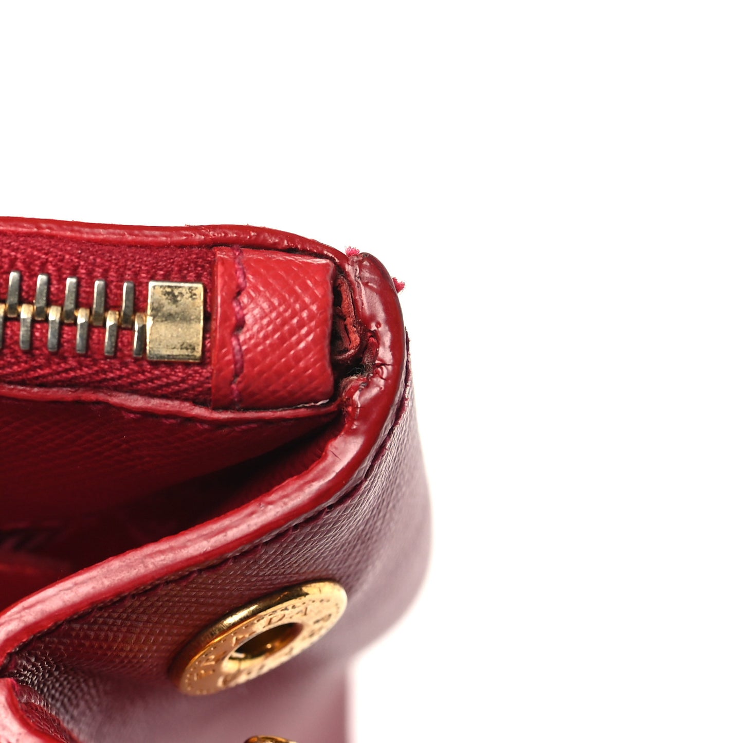 Saffiano Small Galleria Double Zip Tote Fuoco
