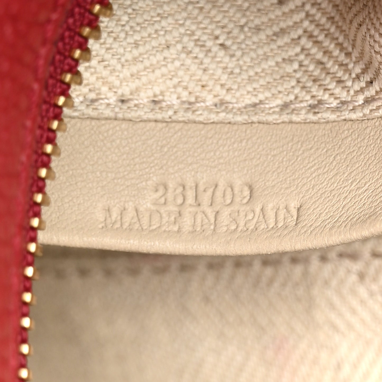 Grained Calfskin Small Puzzle Bag Rouge