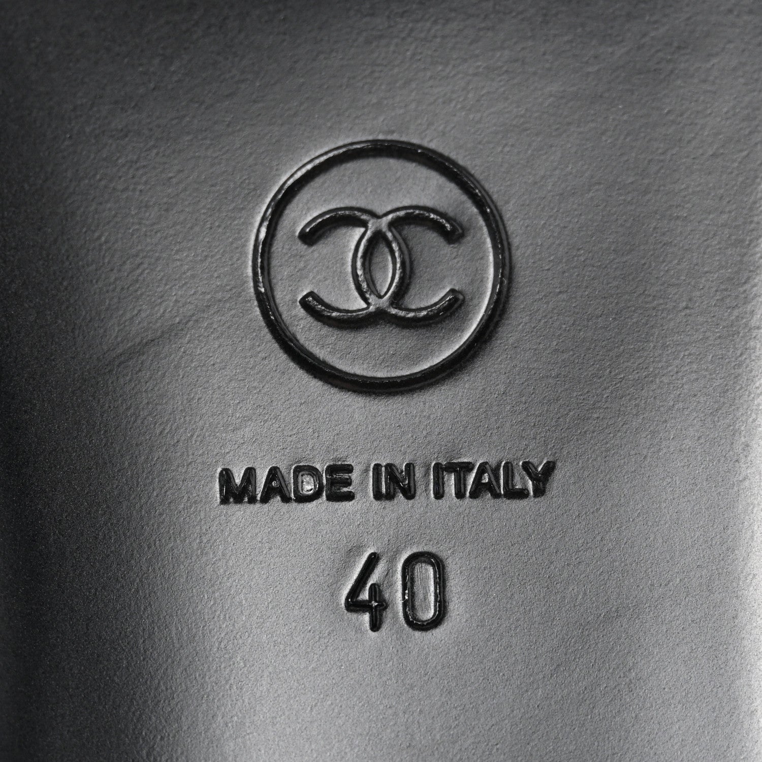 Chanel Wool Tweed Lambskin Cap Toe Ballerina Flats 40 Black Grey 6 of 9