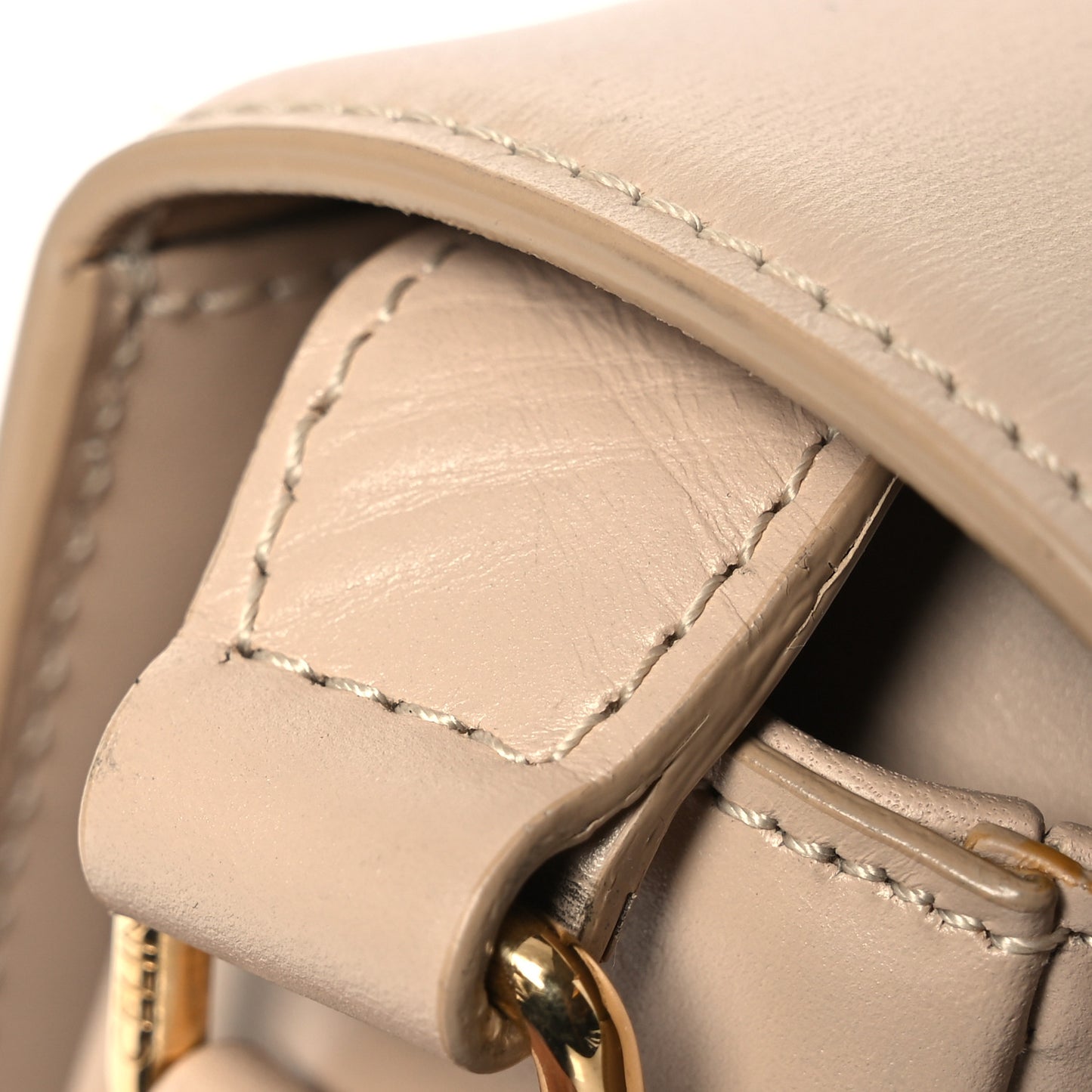 Shiny Calfskin Medium Triomphe Nude