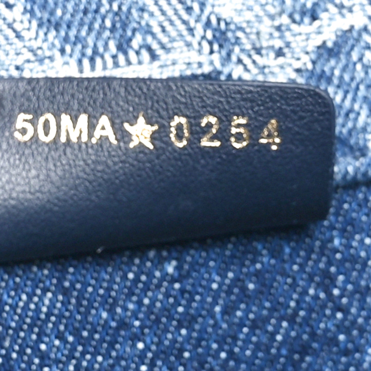 Oblique Denim Medium Book Tote Blue