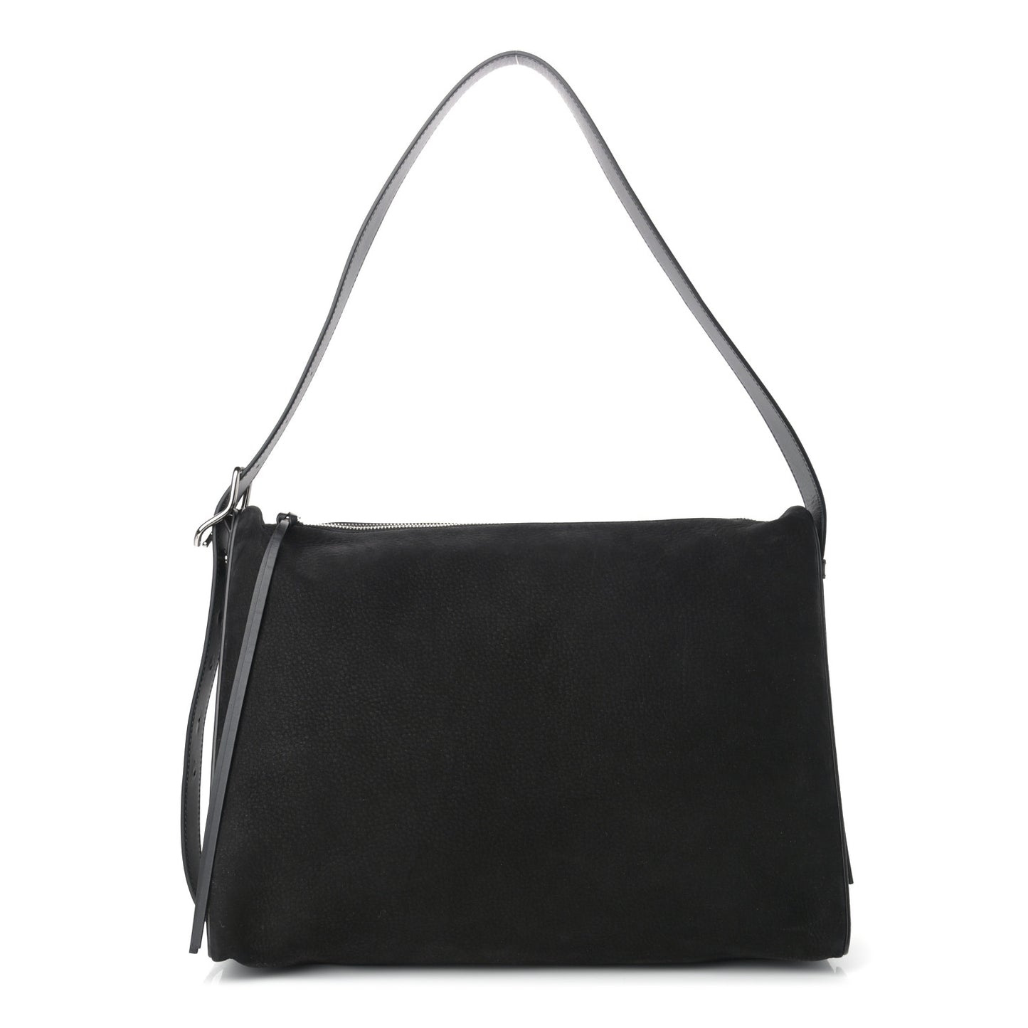 Nubuck Calfskin Berlingo Shoulder Bag Black