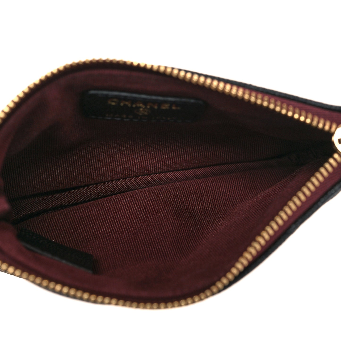 Caviar Quilted Small Cosmetic Case Black