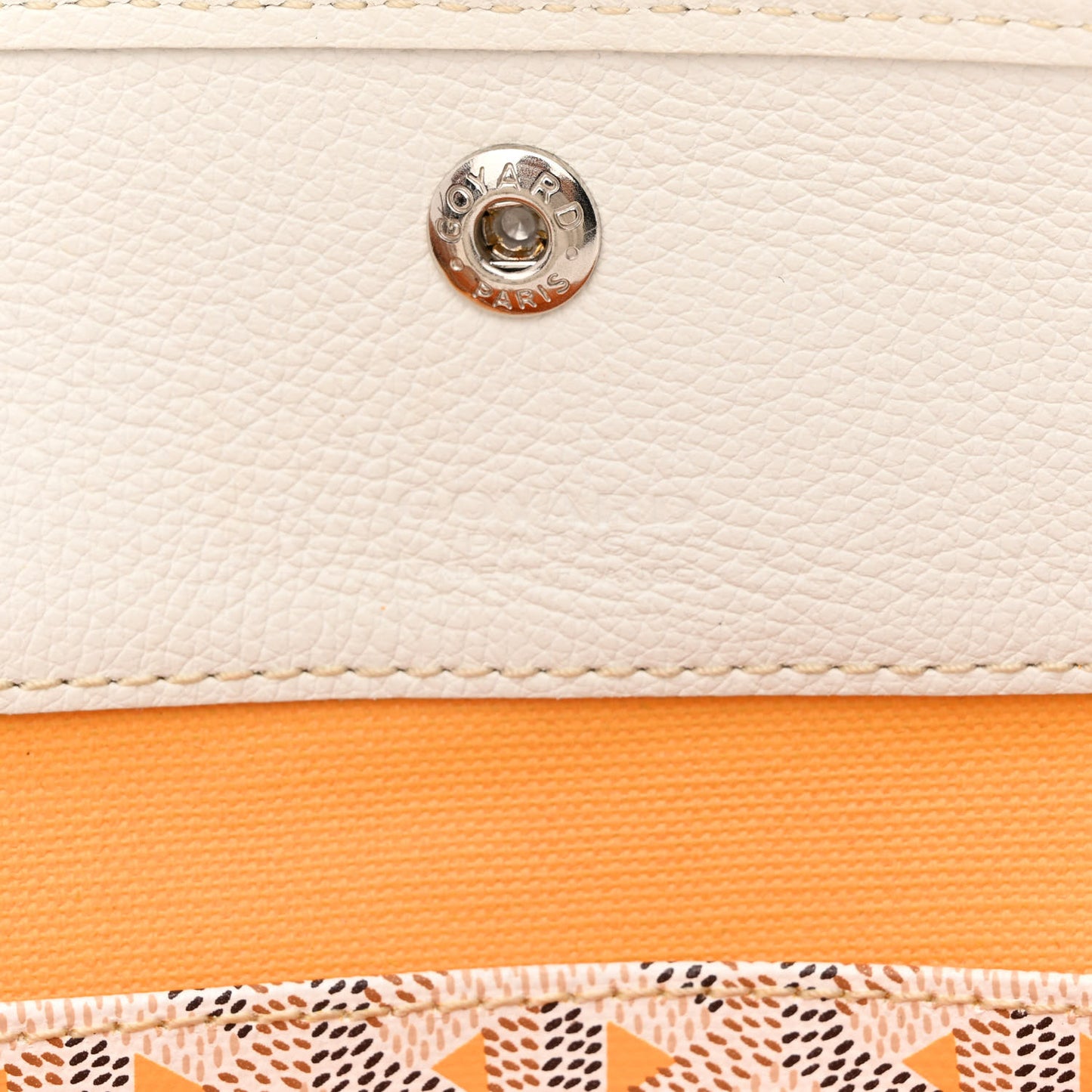 Goyardine Saint Louis Claire Voie PM White Orange