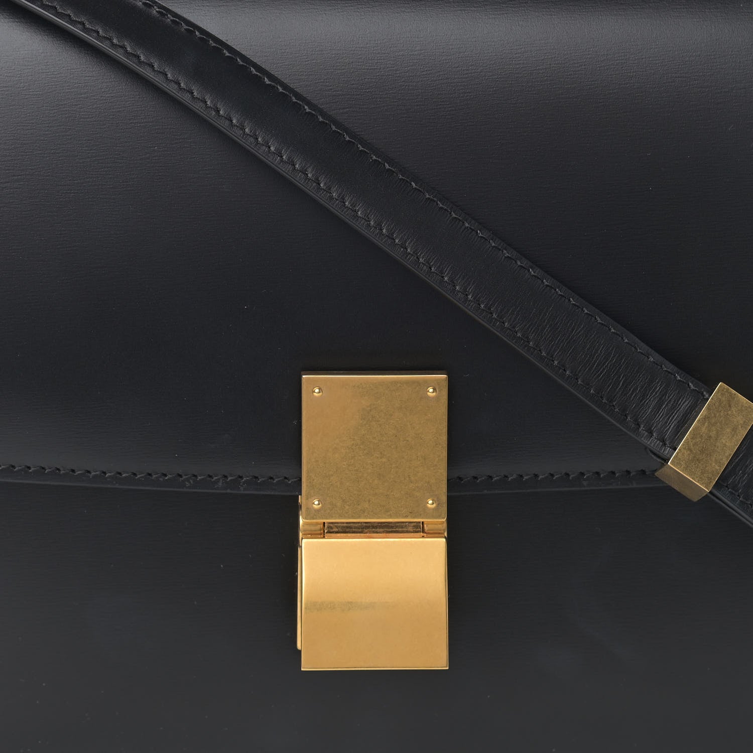 Celine Box Calfskin Medium Classic Box Flap Bag Black 9 of 13