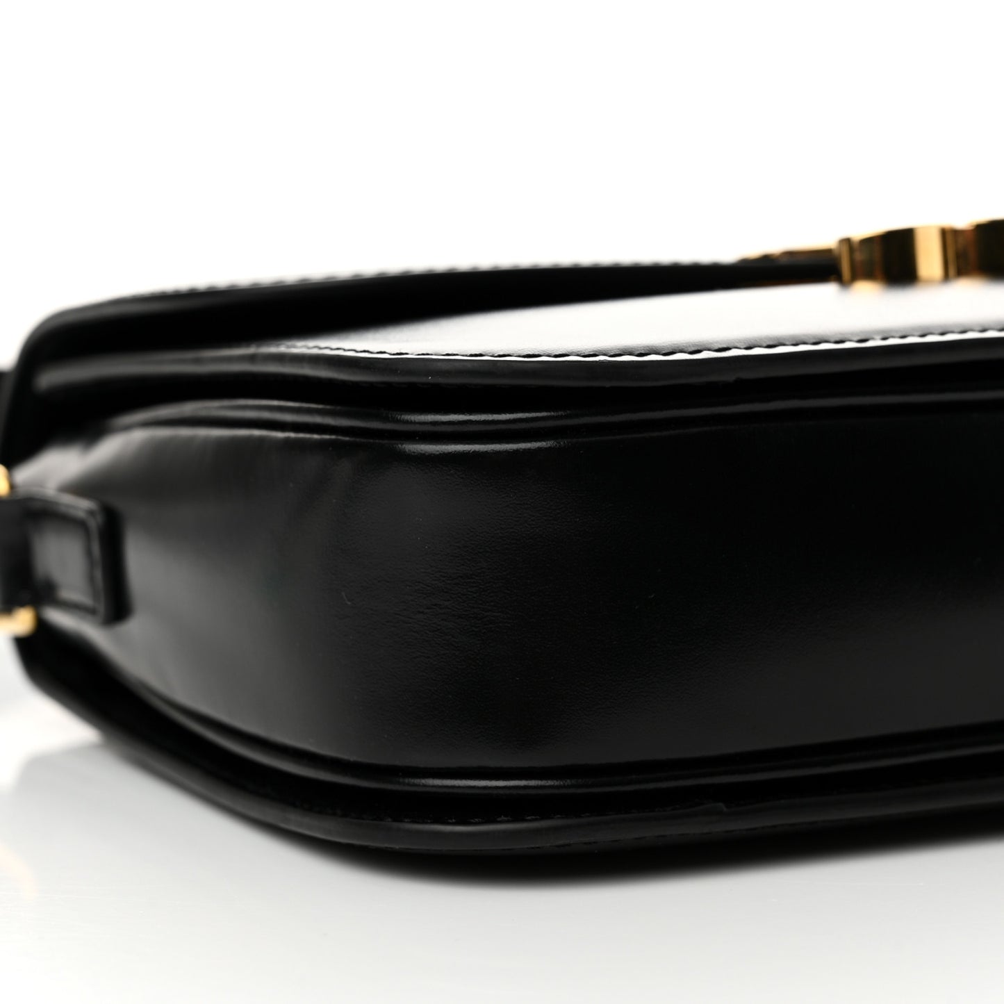 Shiny Calfskin Medium Triomphe Black