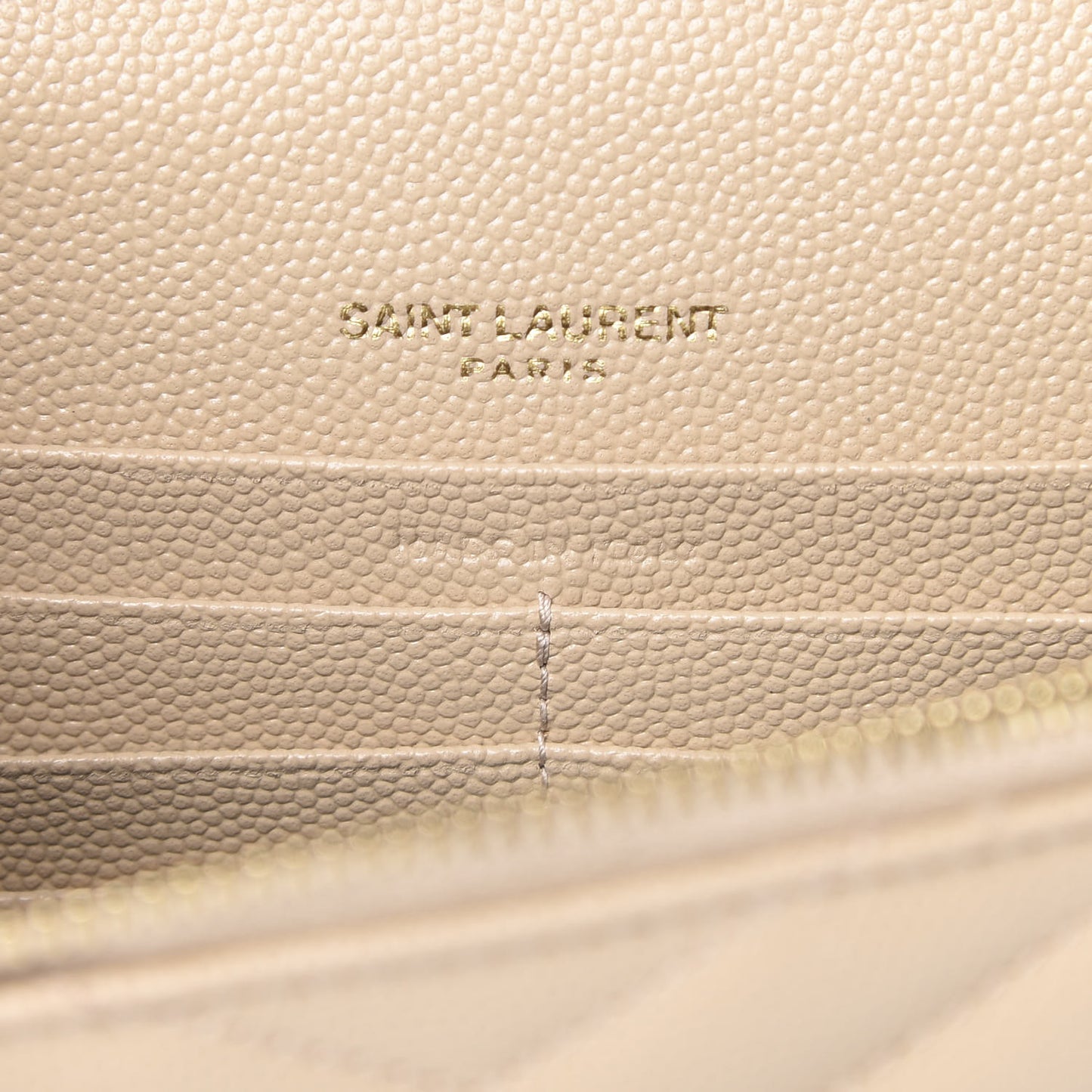 Grain De Poudre Matelasse Chevron Monogram Envelope Chain Wallet Nude Powder