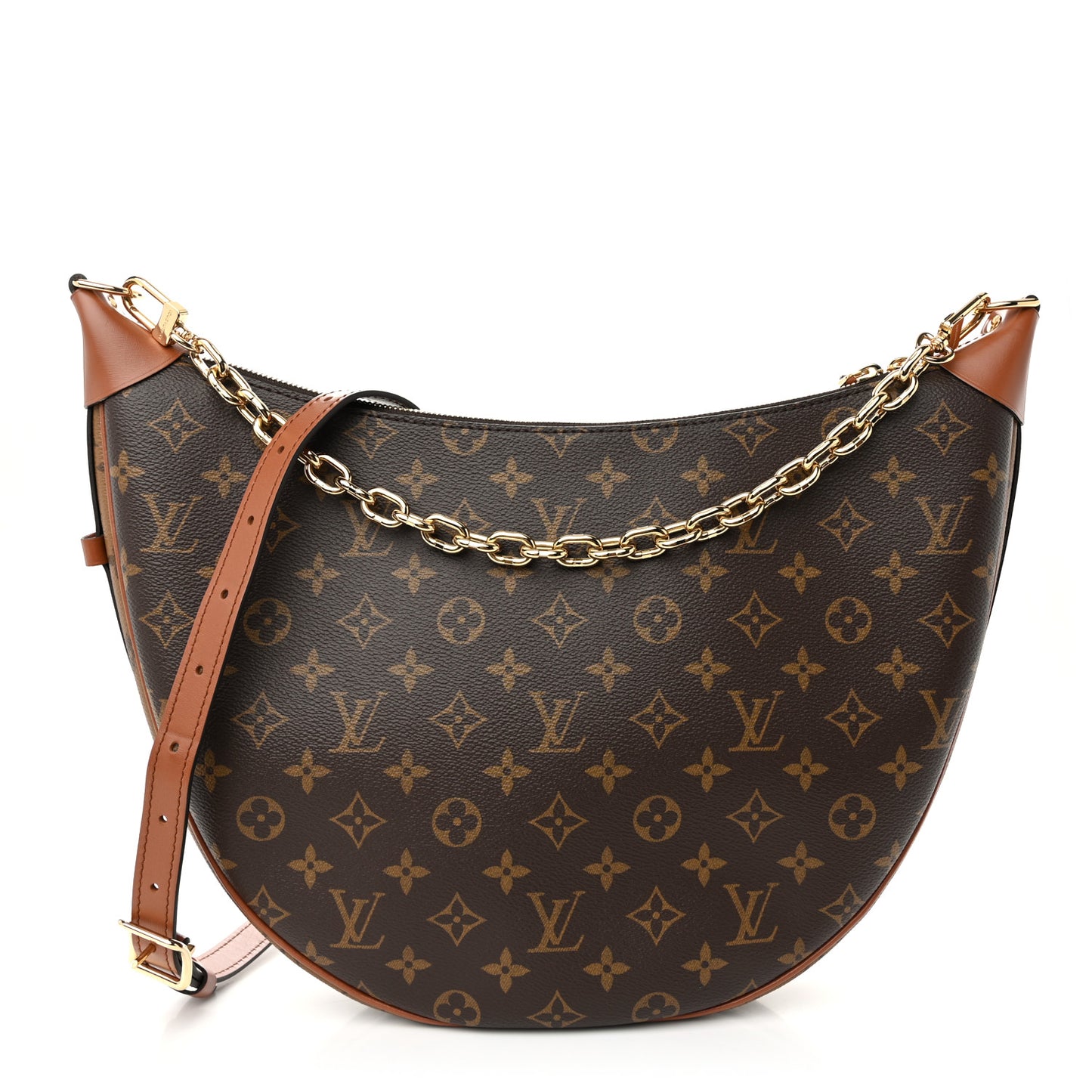Reverse Monogram Loop Hobo