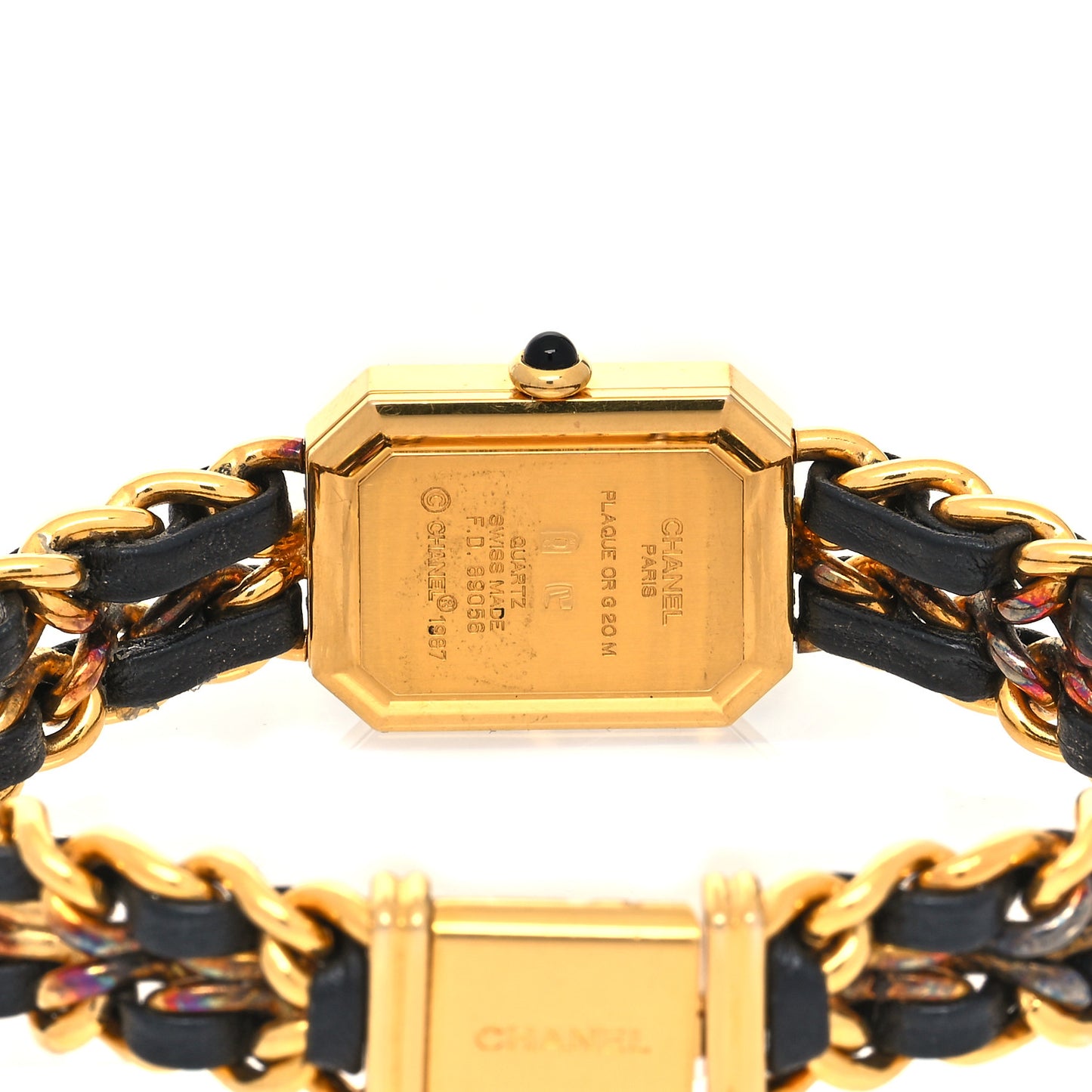 Stainless Steel Lambskin 20mm Chain Premiere Quartz Watch Gold XL