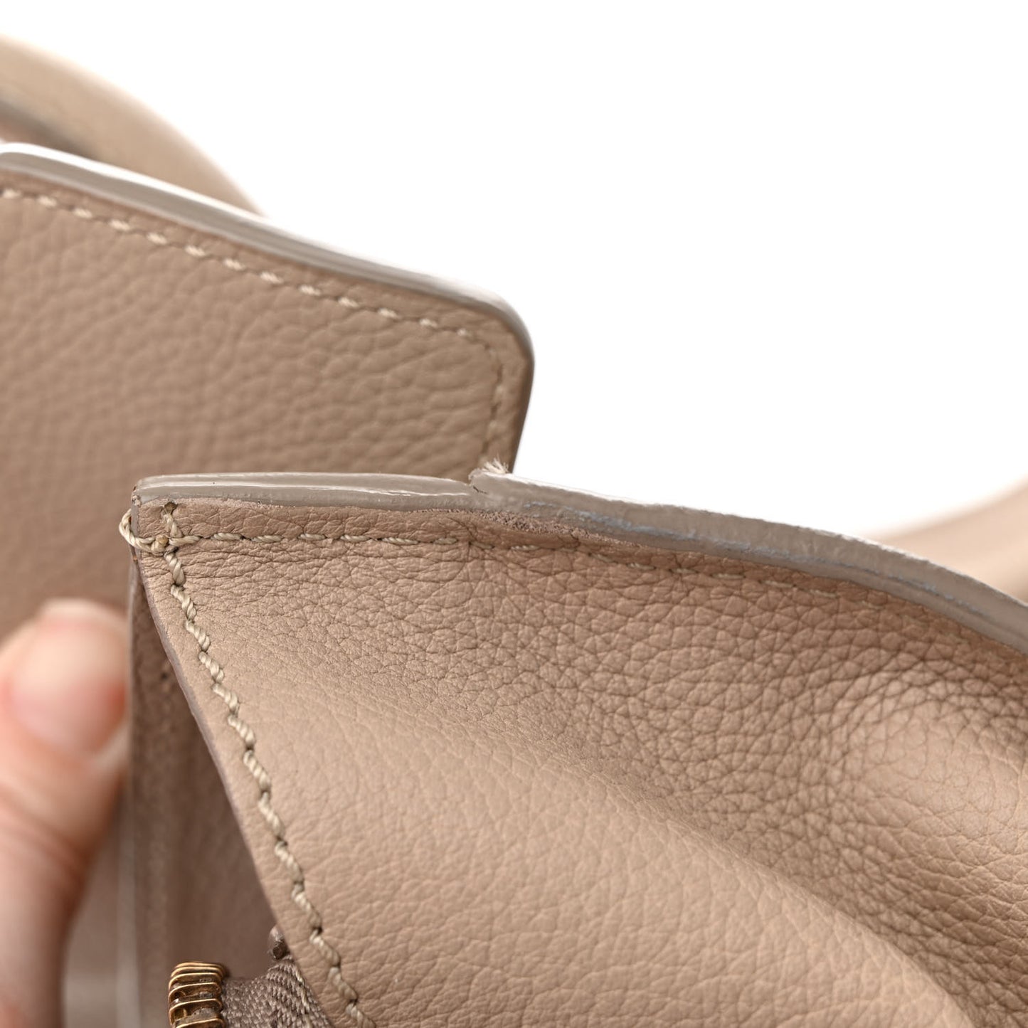 Drummed Calfskin Mini Luggage Dune