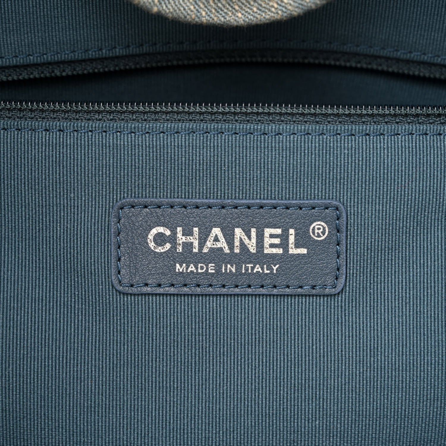 Chanel Denim Small Deauville Tote Light Blue 8 of 13