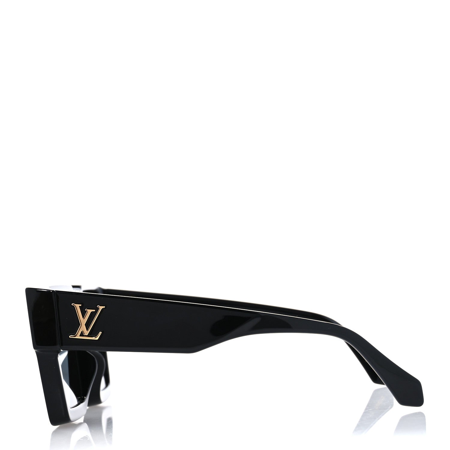 Louis Vuitton Acetate Swarovski Crystal Cyclone Sunglasses Z1578W Black 3 of 9
