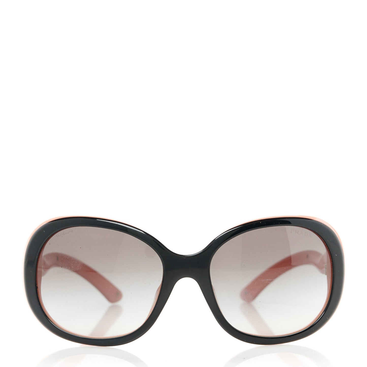 Acetate Round Sunglasses SPR08L Black Pink