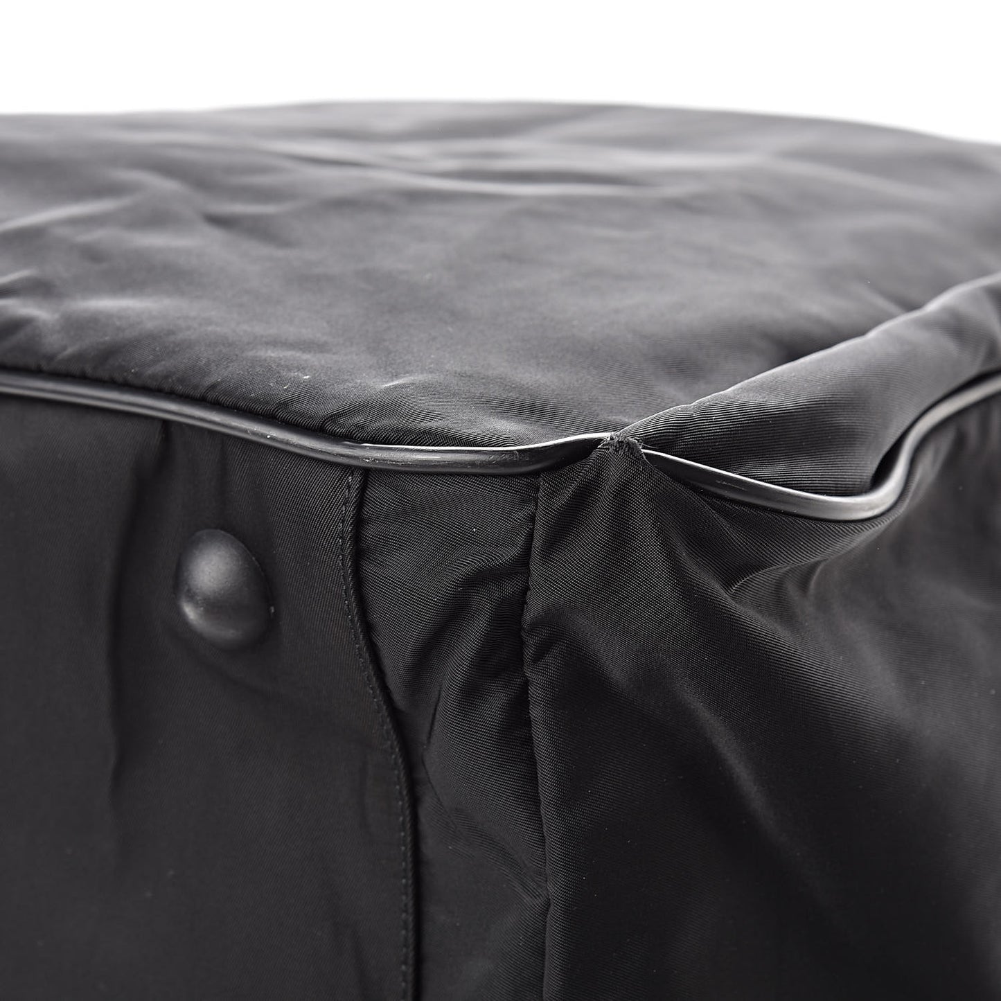 Tessuto Nylon Top Handle Bag Black
