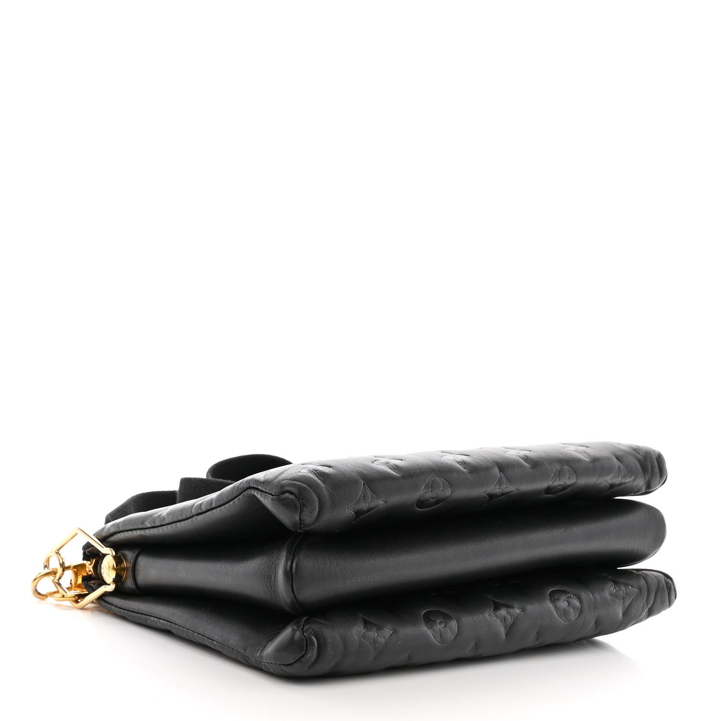 Lambskin Embossed Monogram Coussin PM Black