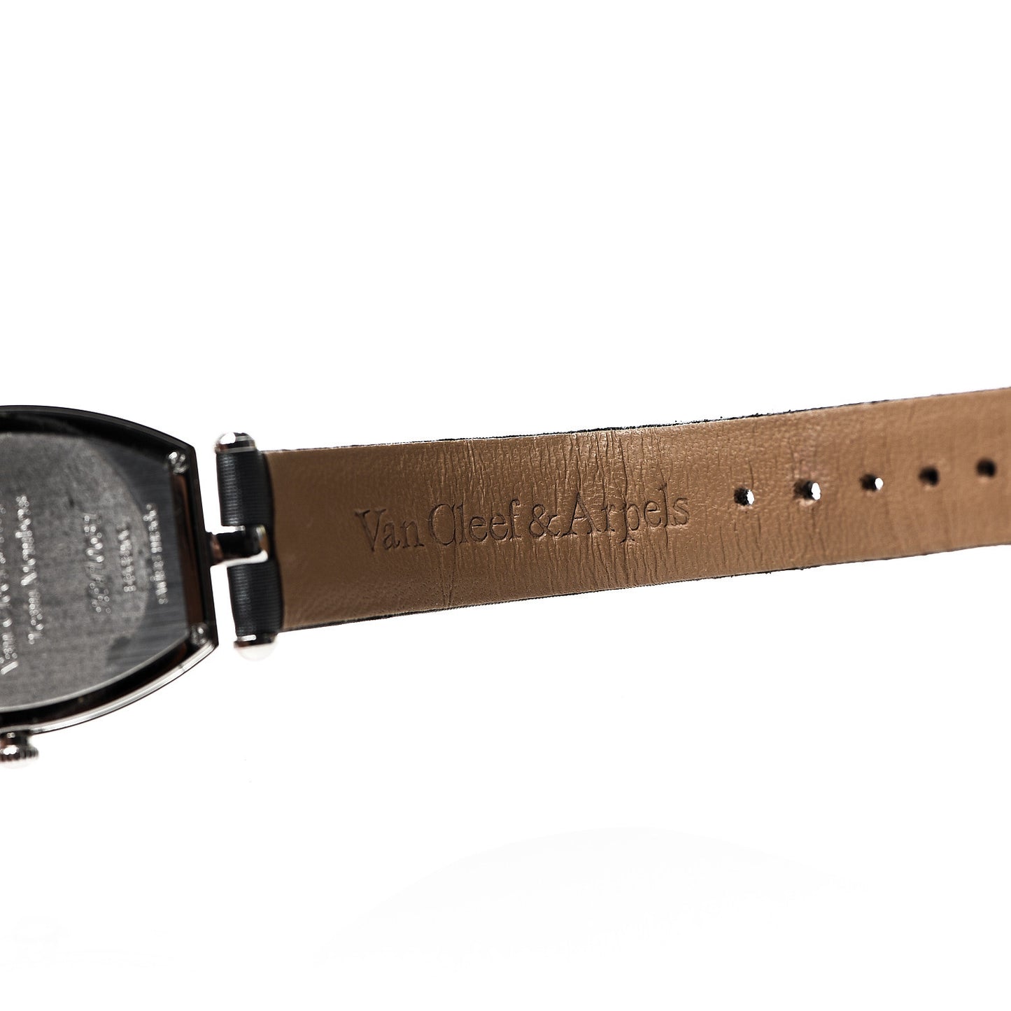 Stainless Steel Calfskin 26mm Tonneau Quartz Watch Pink