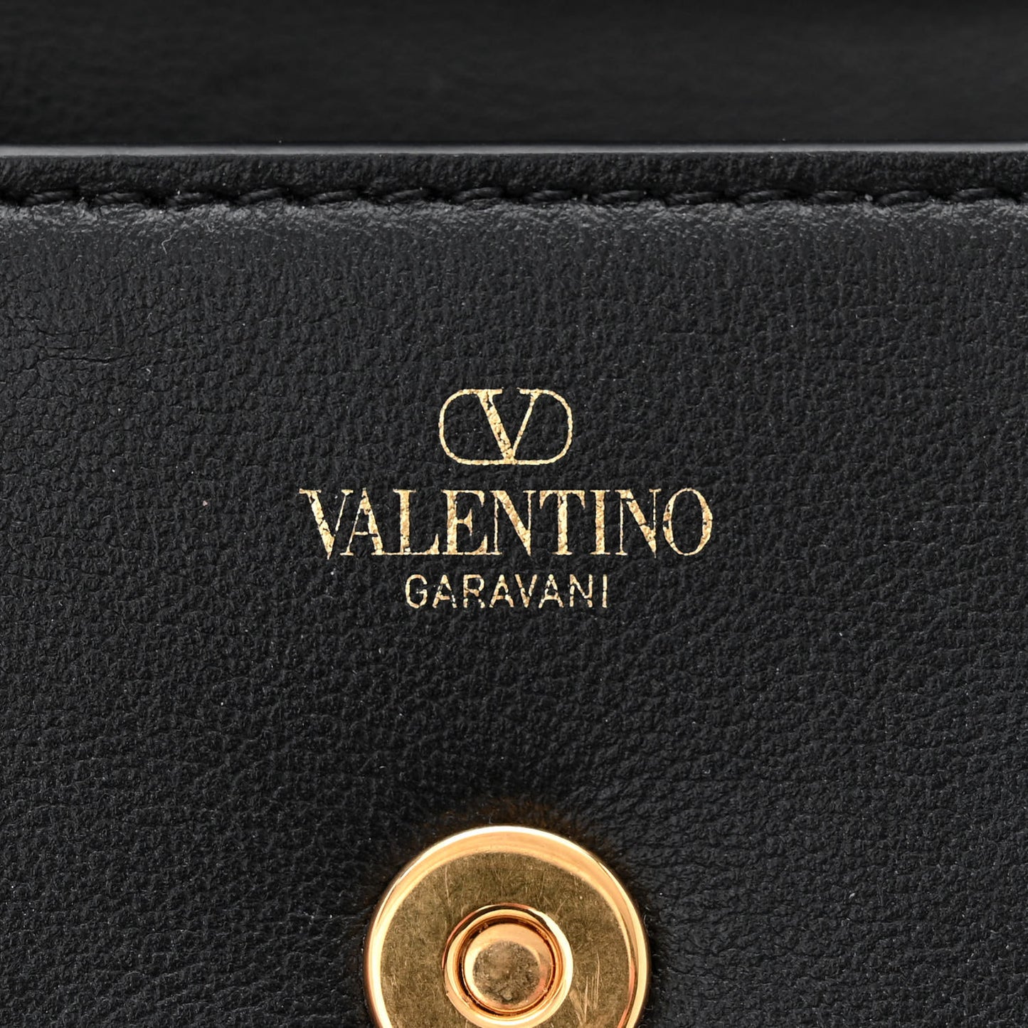 Calfskin Vlogo Micro Loco Shoulder Bag Black