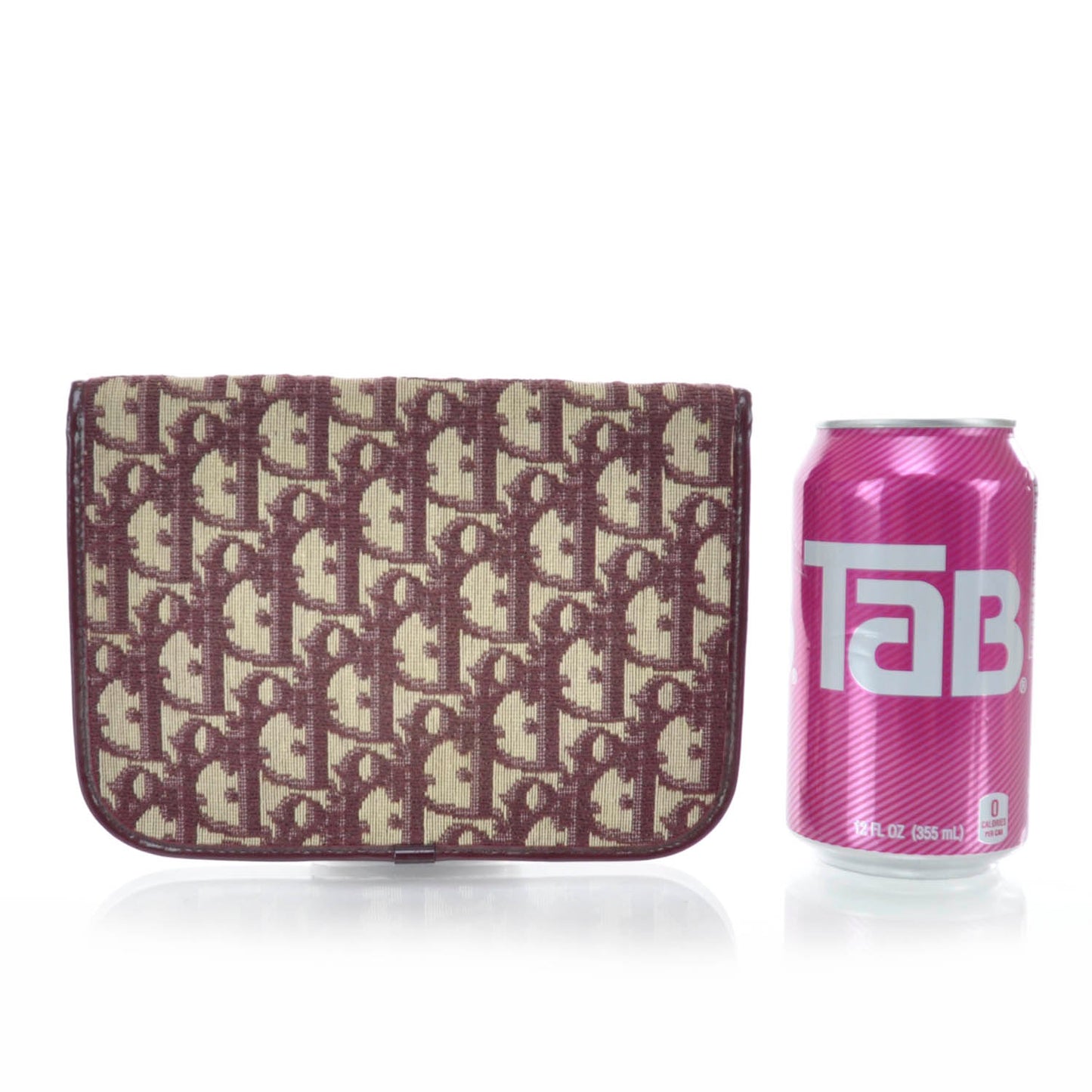 Vintage Monogram Tapestry Small Clutch Burgundy