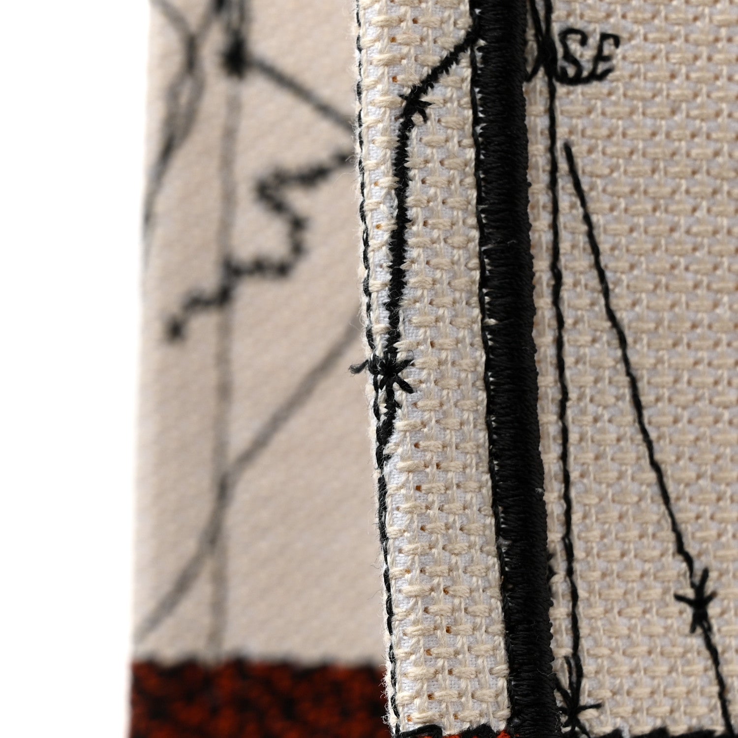 Christian Dior Canvas Embroidered Large Zodiac Book Tote Latte Multicolor 16 of 17