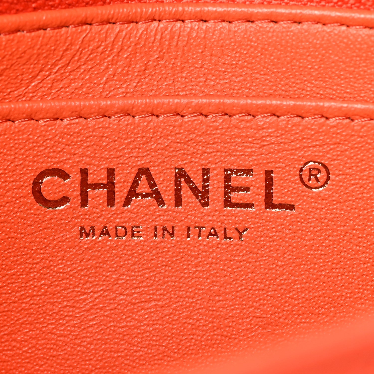 Chanel Lambskin Quilted Mini Square Flap Light Orange 6 of 9