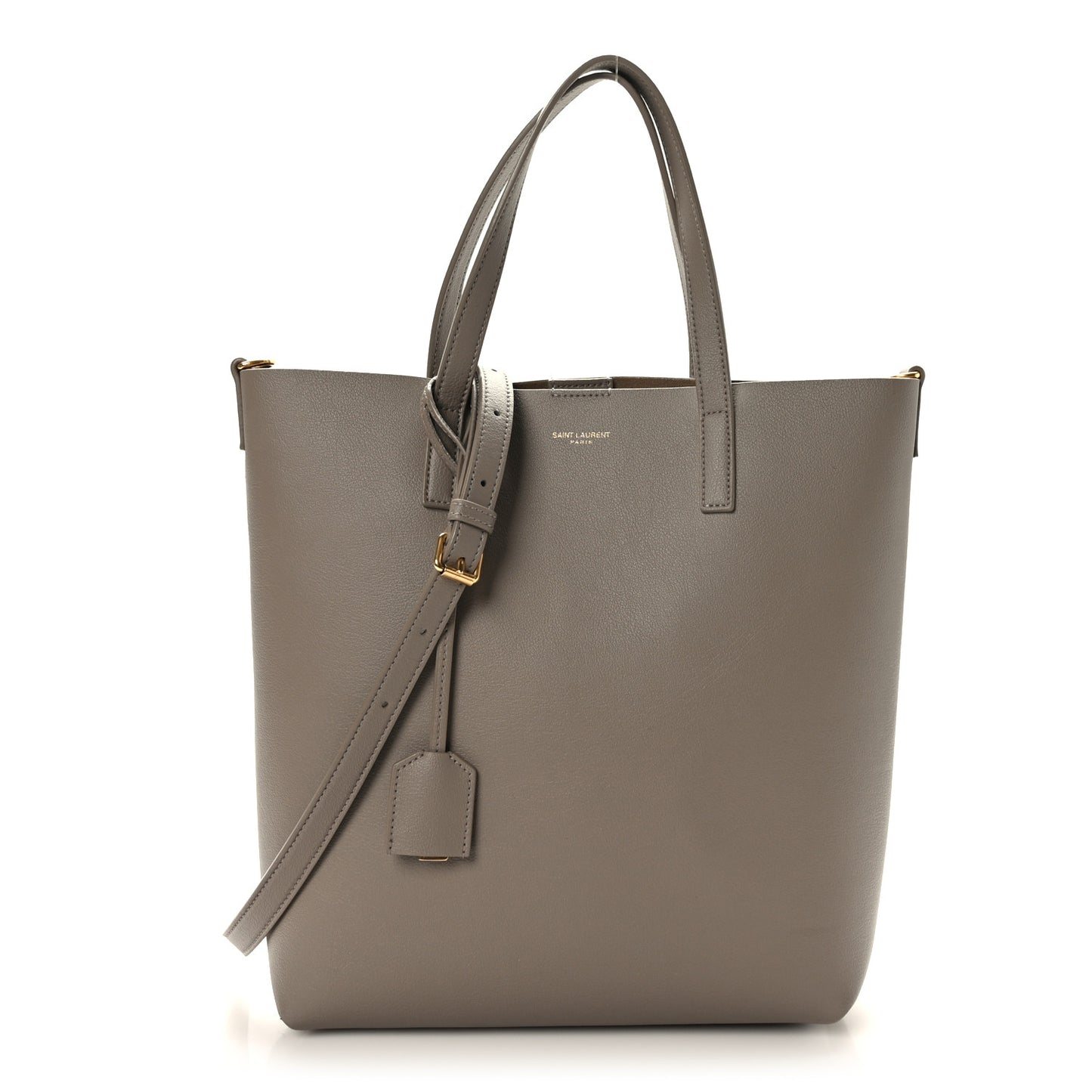 Calfskin Toy Shopping Tote Greyish Brown