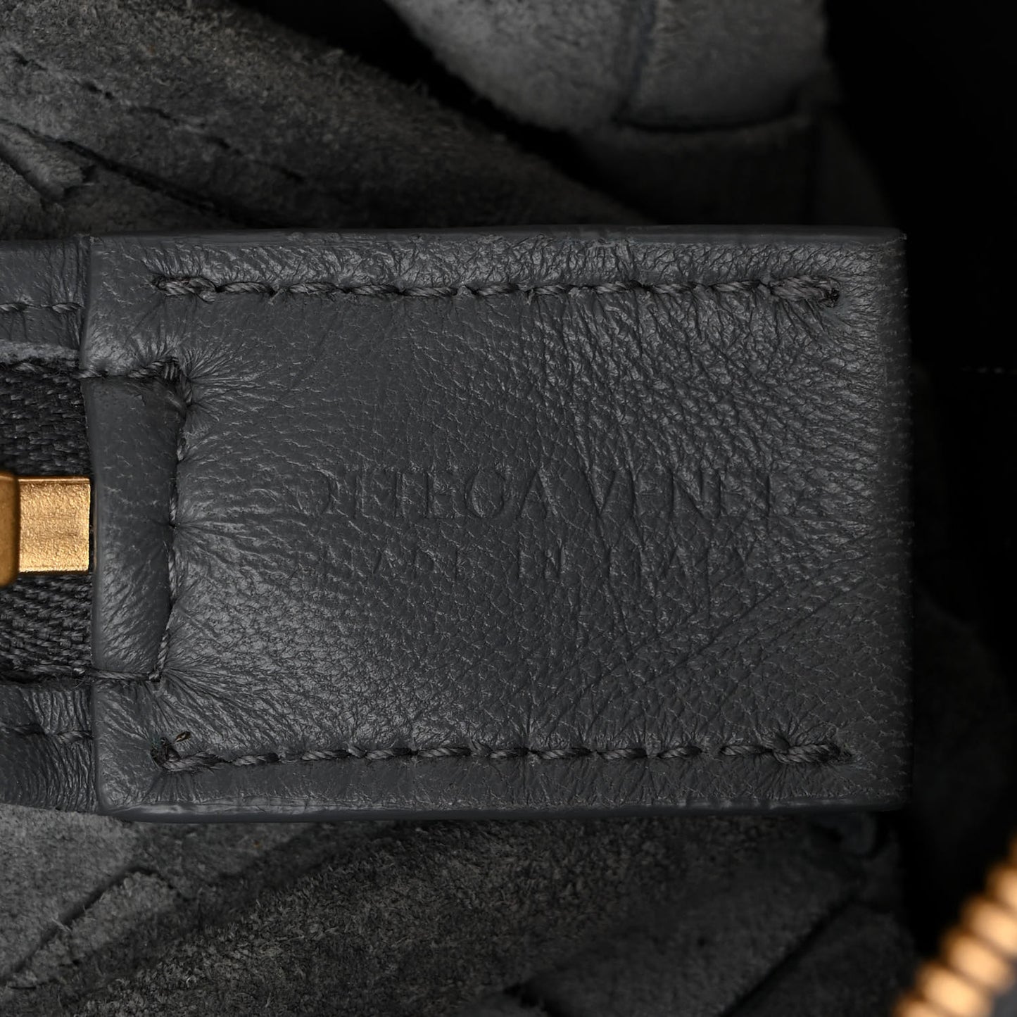 Nappa Intrecciato Small Loop Camera Bag Thunder