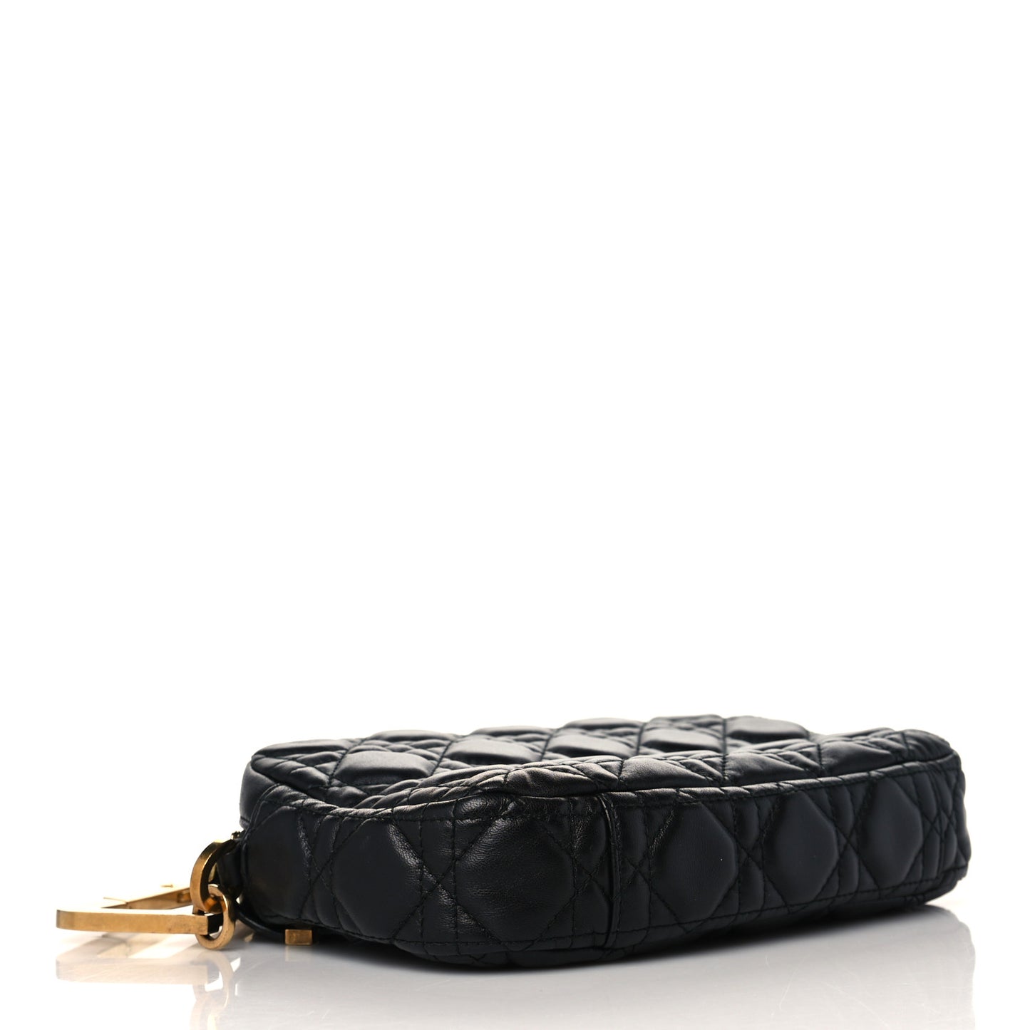 Lambskin Cannage DiorQuake Pouch Black