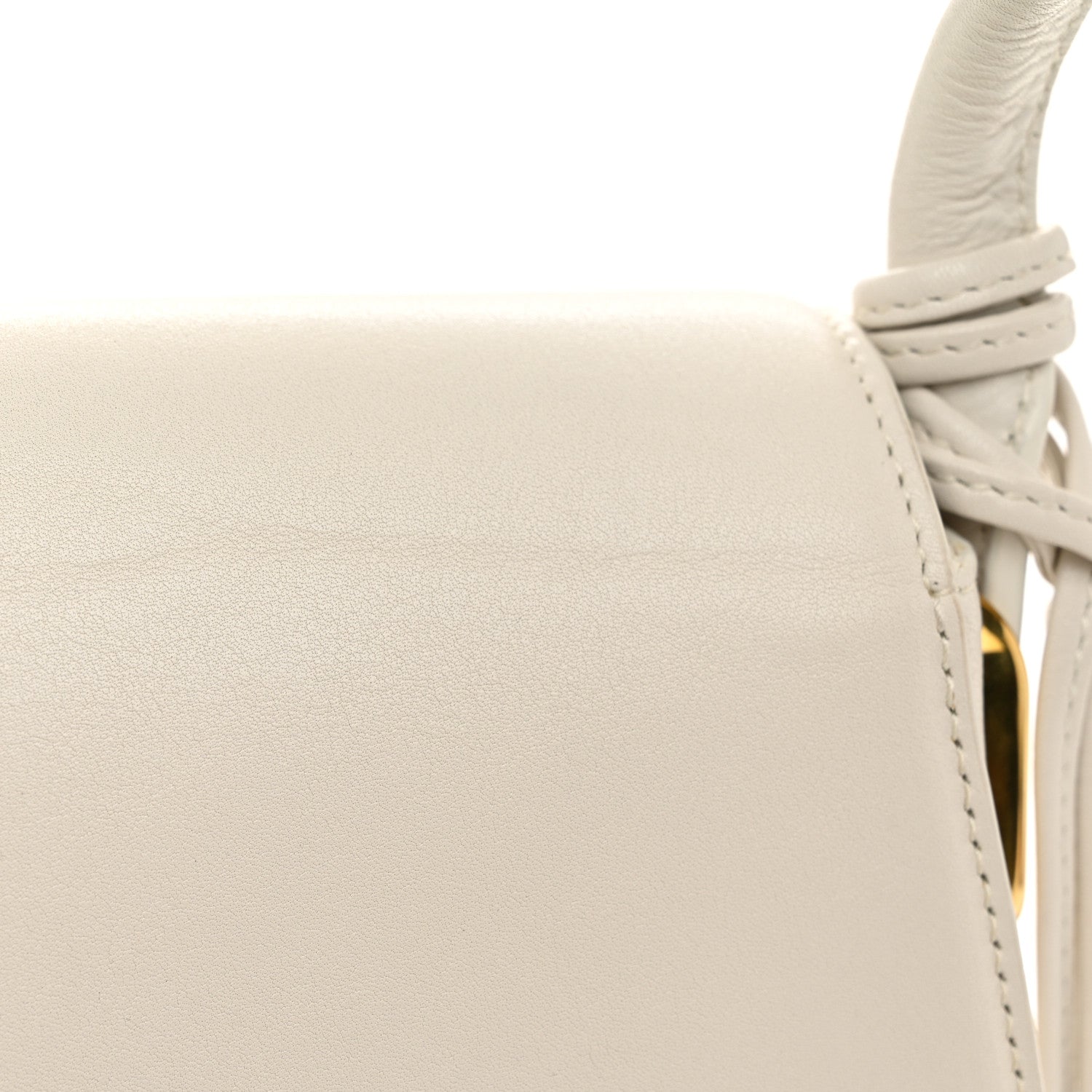 Bottega Veneta Calfskin Small Desiree Crossbody Bag Chalk 12 of 12