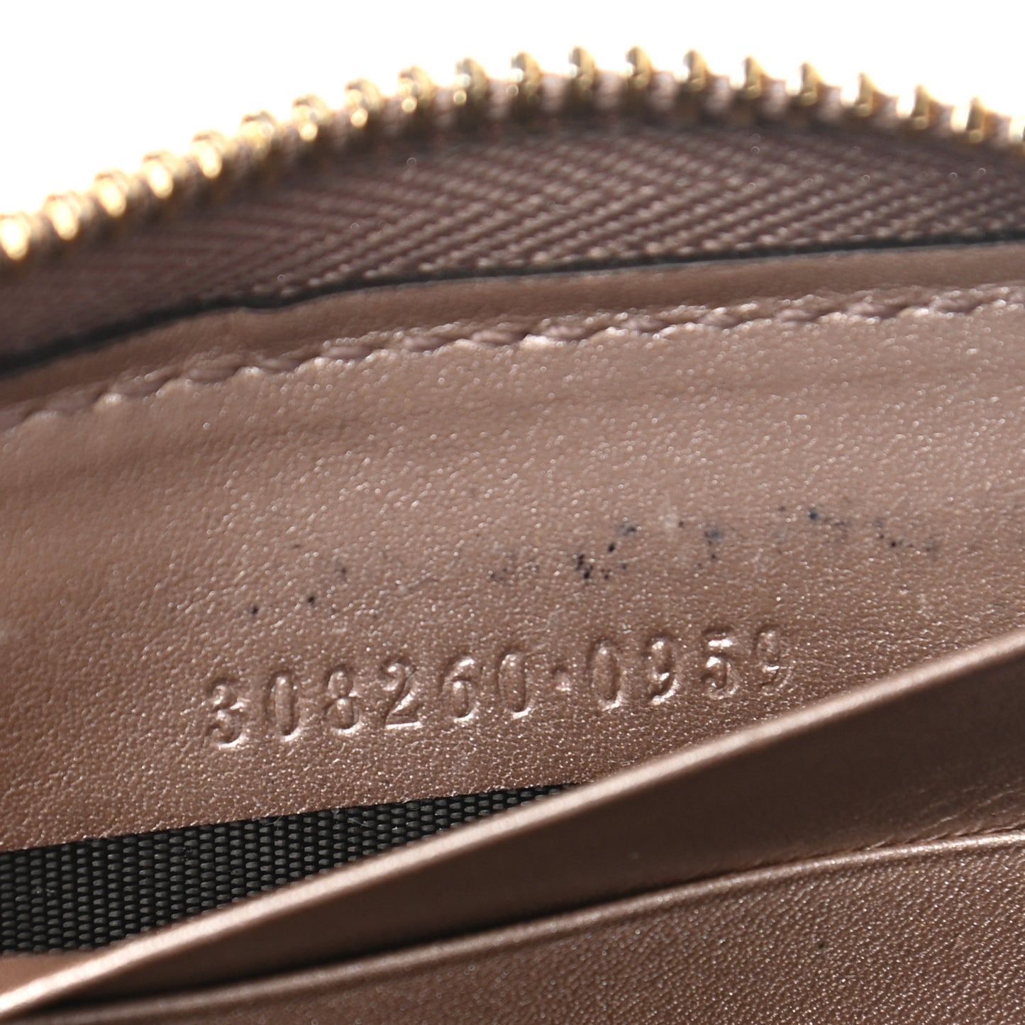 Metallic Microguccissima Zip Around Heart Wallet Pink