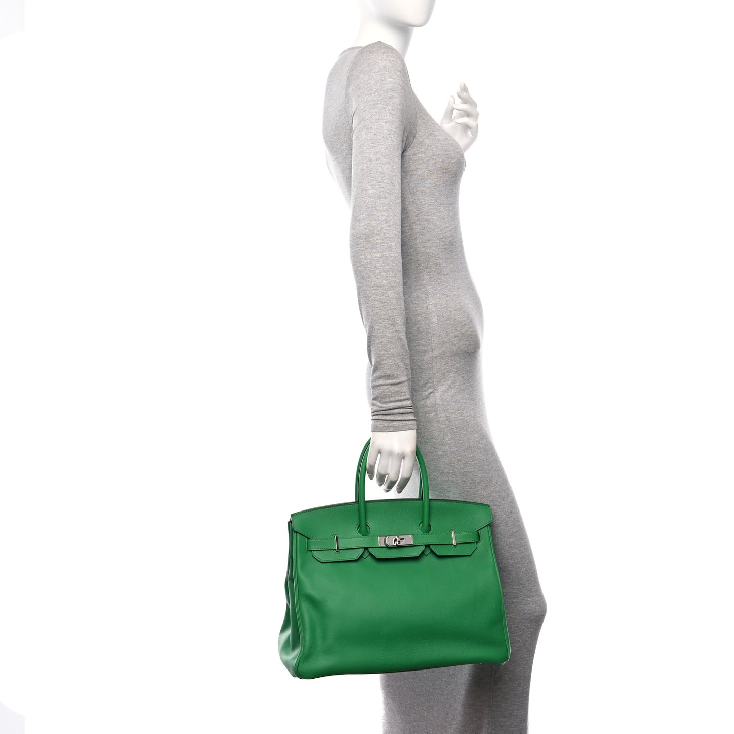 Epsom Birkin 35 Bambou