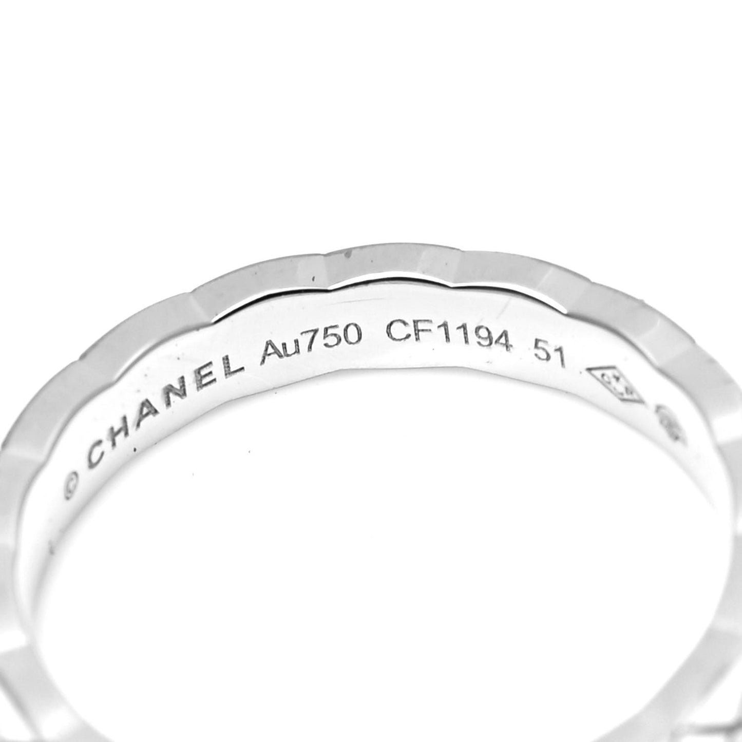 18K White Gold Mini Coco Crush Ring 51 5.75