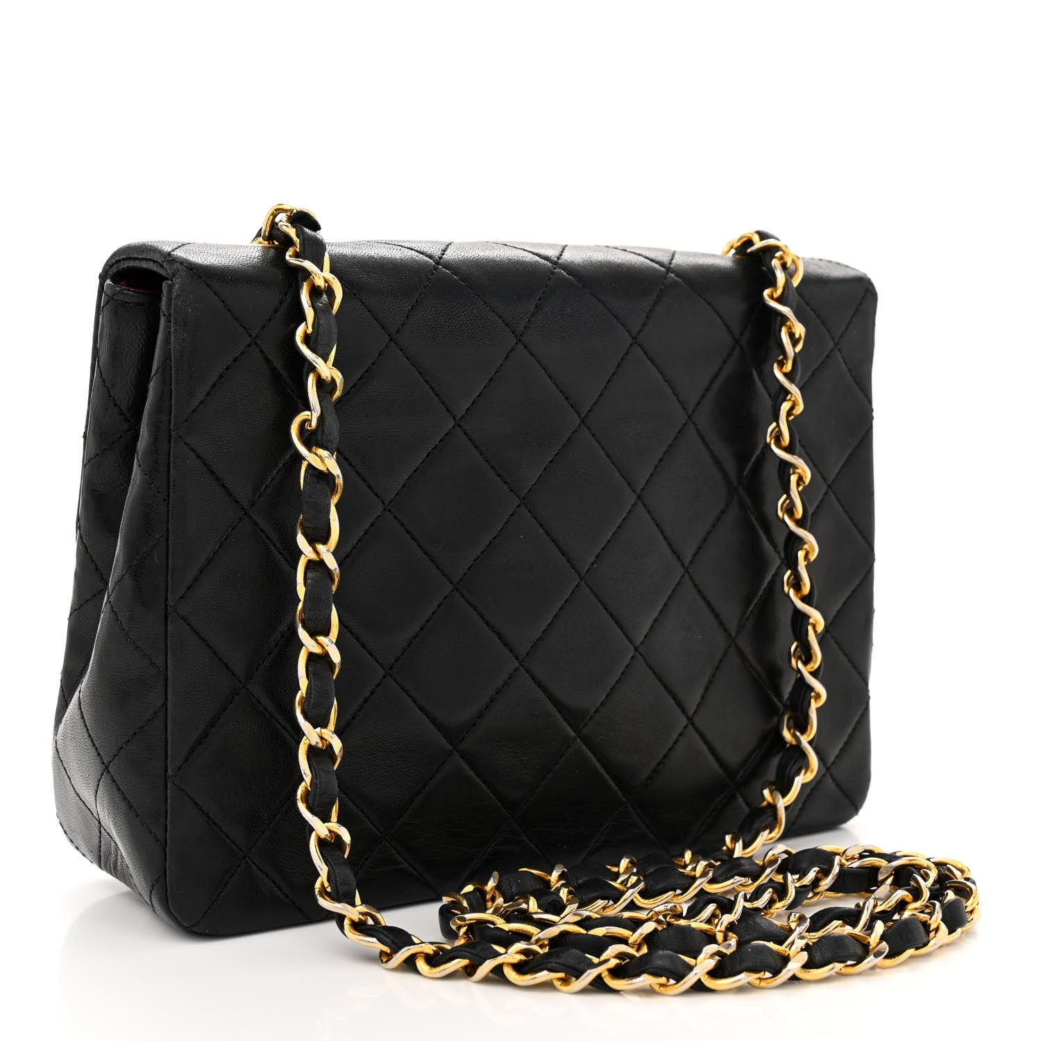 Chanel Lambskin Quilted Mini Square Flap Black 3 of 14
