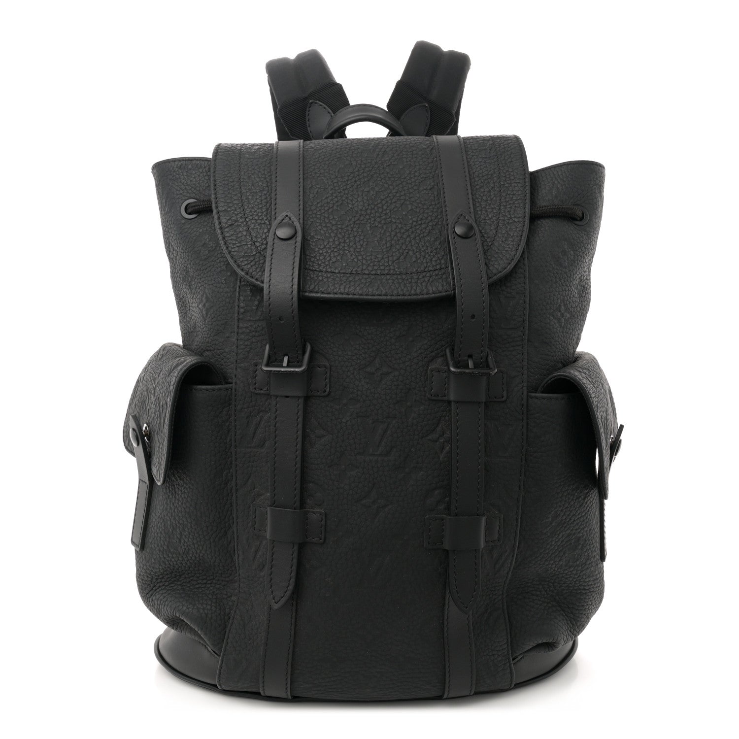 Louis Vuitton Taurillon Monogram Christopher MM Backpack Black 1 of 11