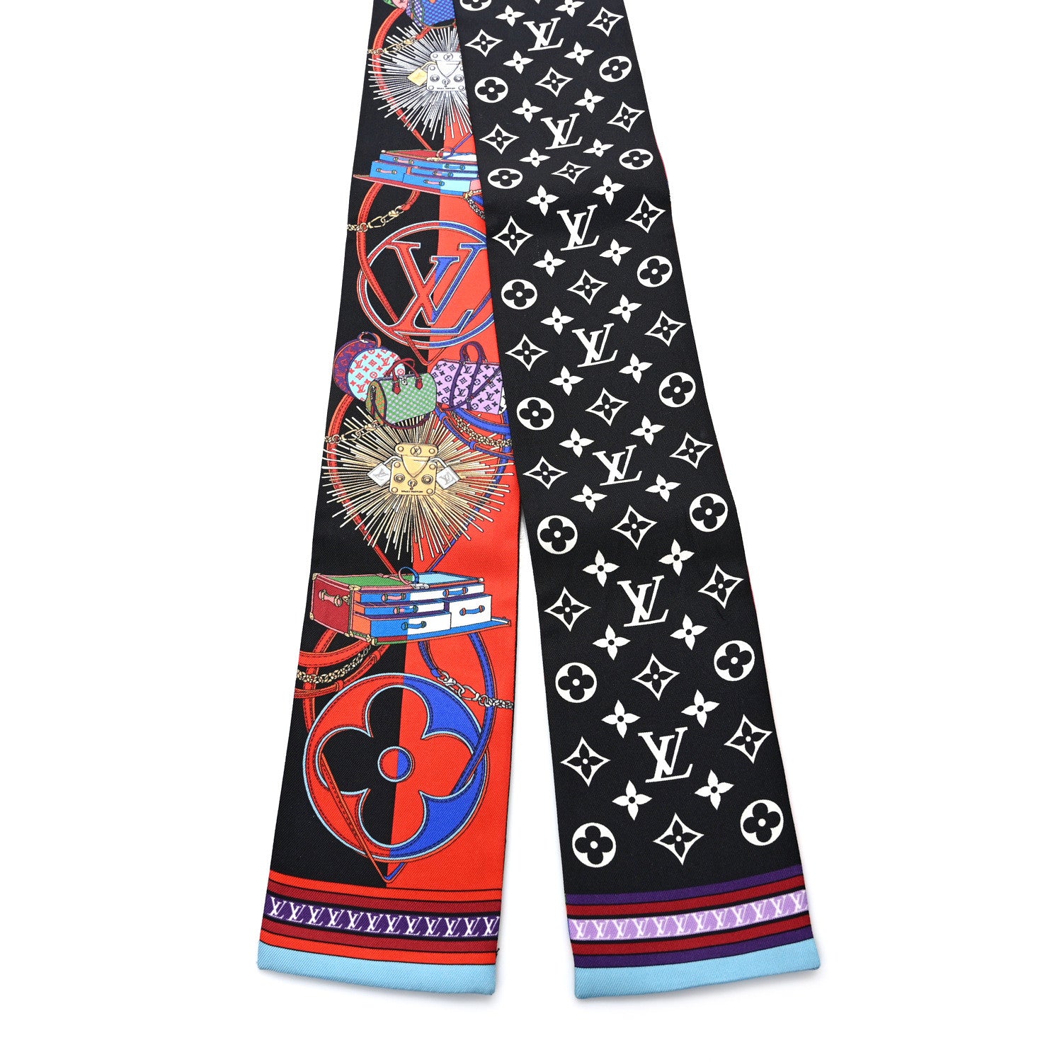 Louis Vuitton Silk Monogram All In LV Bandeau Black 2 of 4