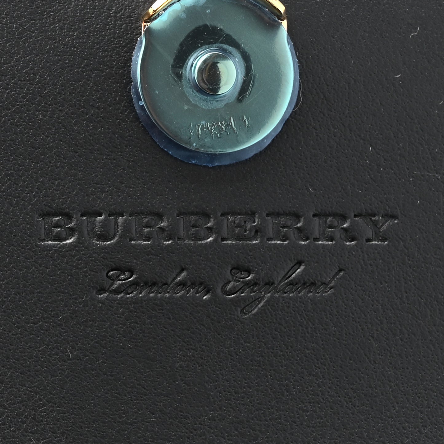 Derby Calfskin House Check Wallet On Chain Black