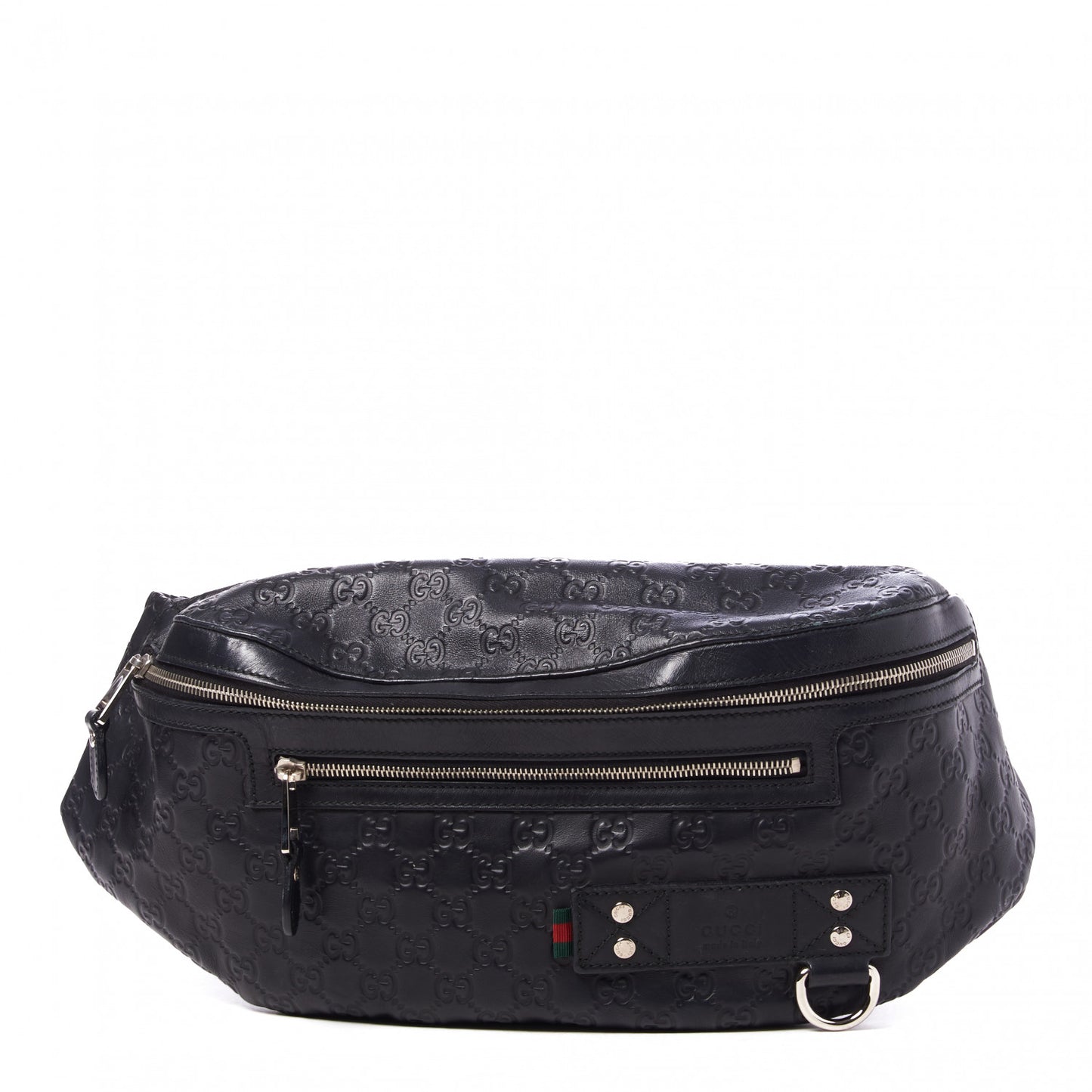 Guccissima Web Belt Bag Navy