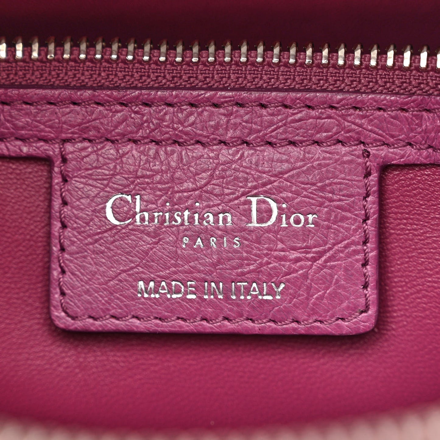Ostrich Large Lady Dior Pink