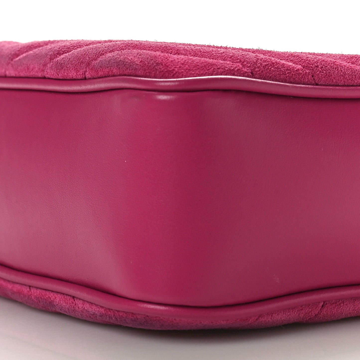 Suede Matelasse Monogram Lou Camera Bag Rose