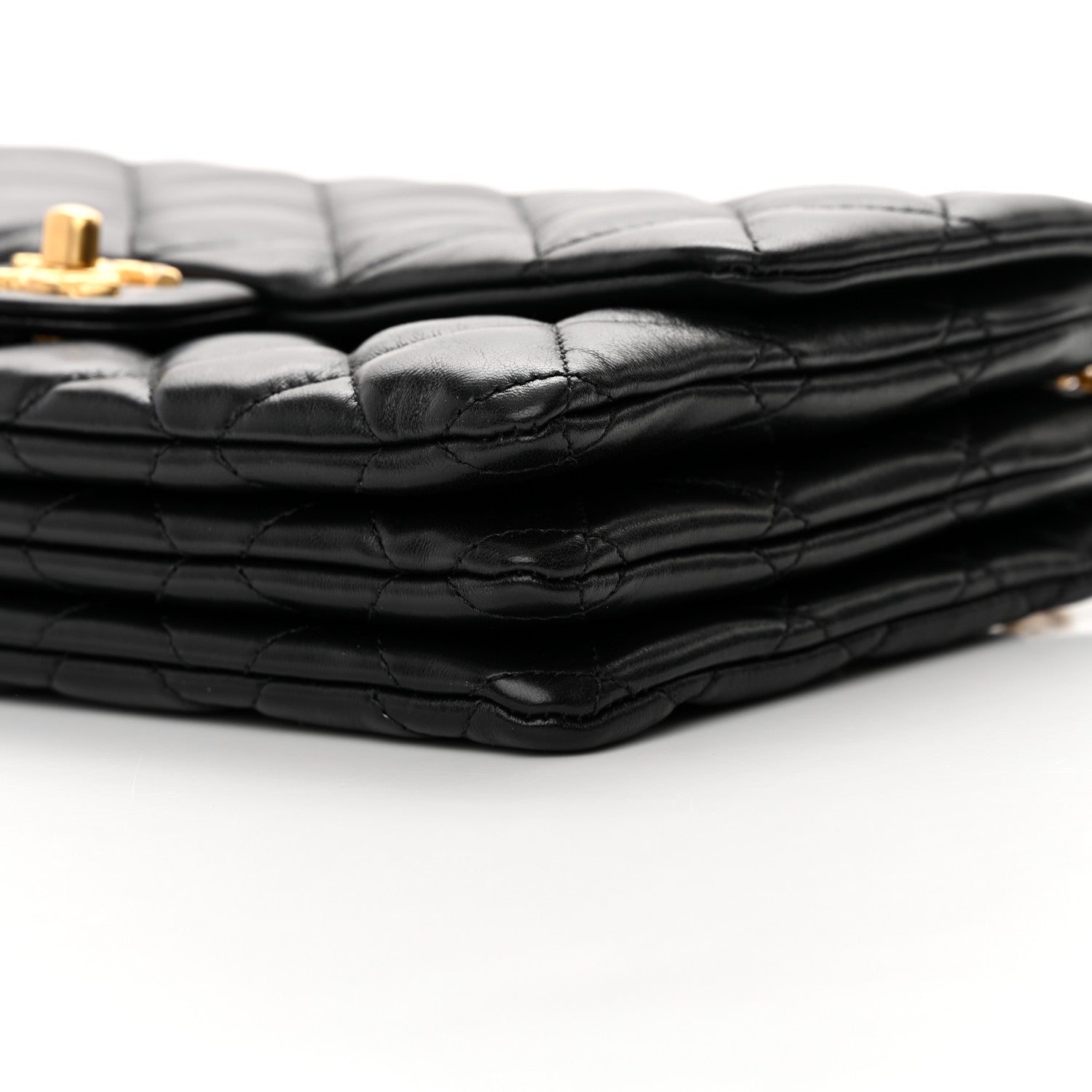 Chanel Lambskin Quilted Medium Pillow Crush Flap Black 10 of 15