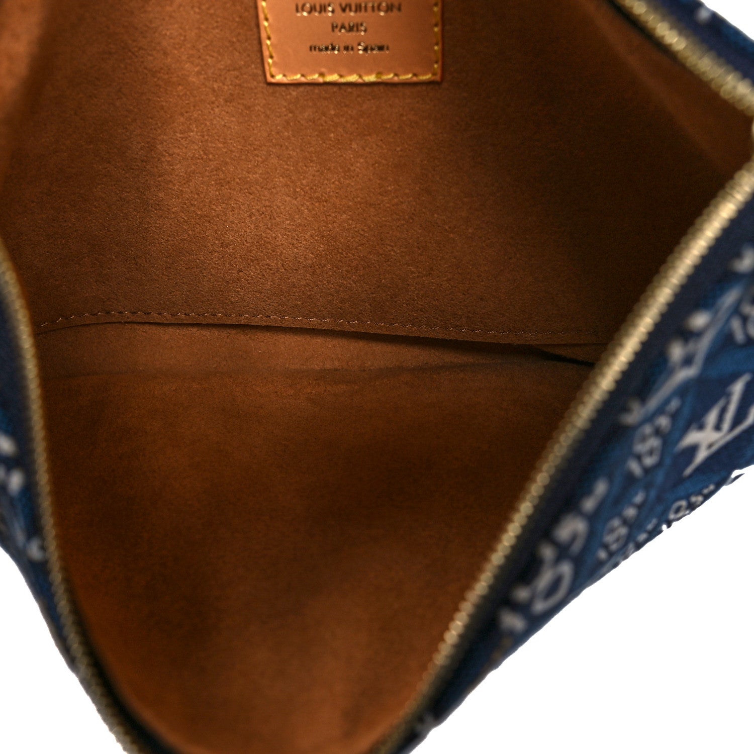 Louis Vuitton Jacquard Since 1854 Neverfull MM Blue 7 of 13