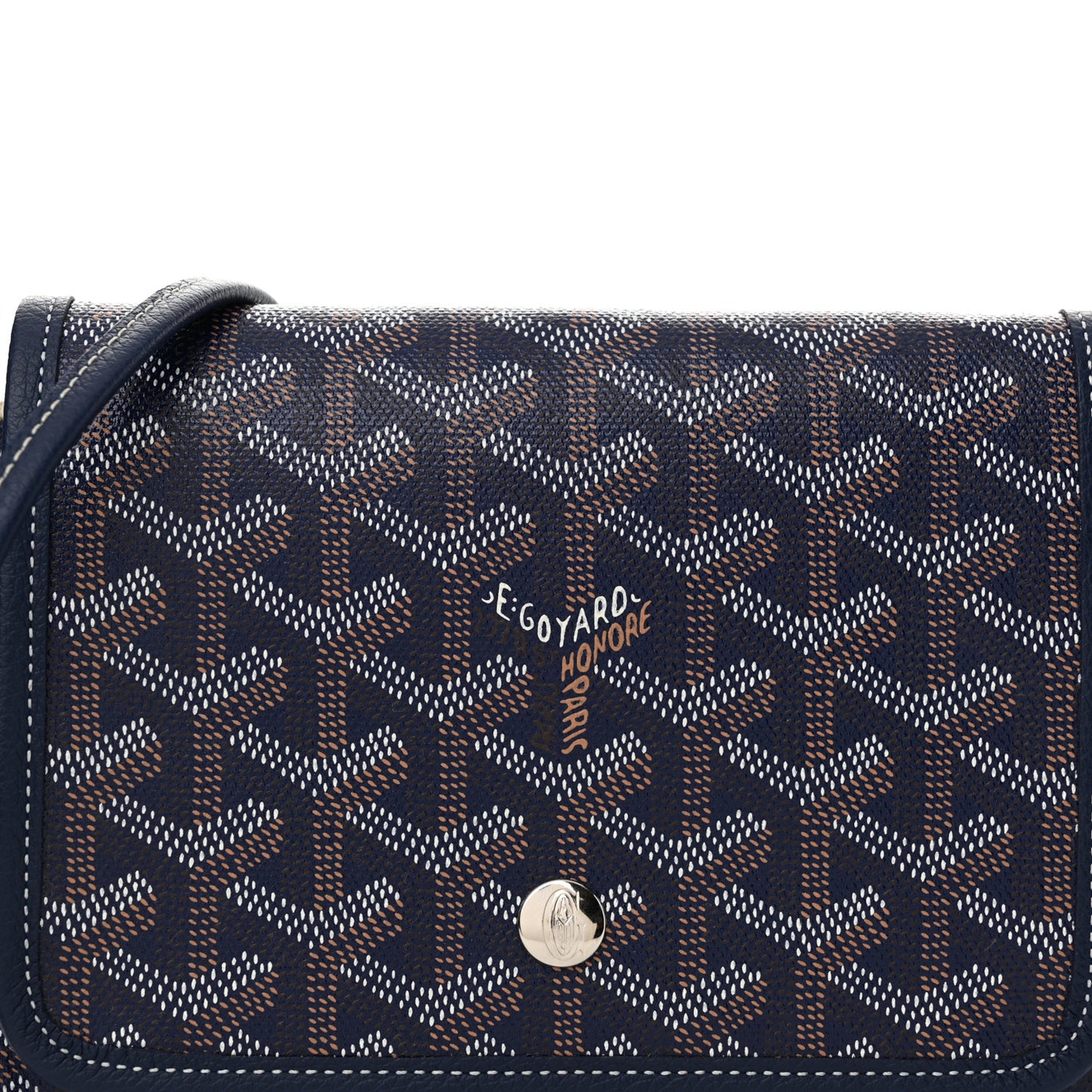 Goyardine Plumet Wallet Clutch Navy