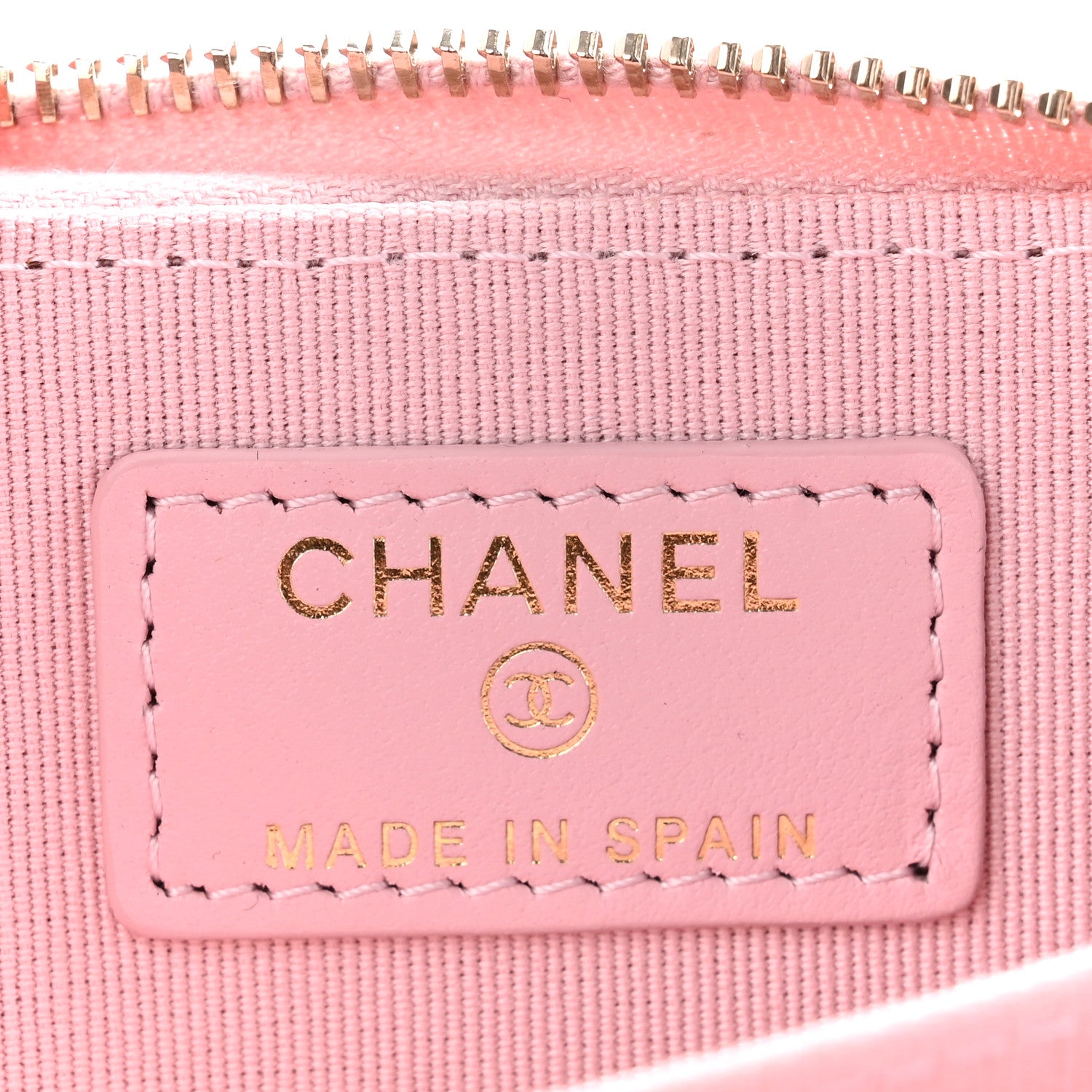 Chanel Caviar Quilted Zip Coin Purse Light Pink 6 of 7