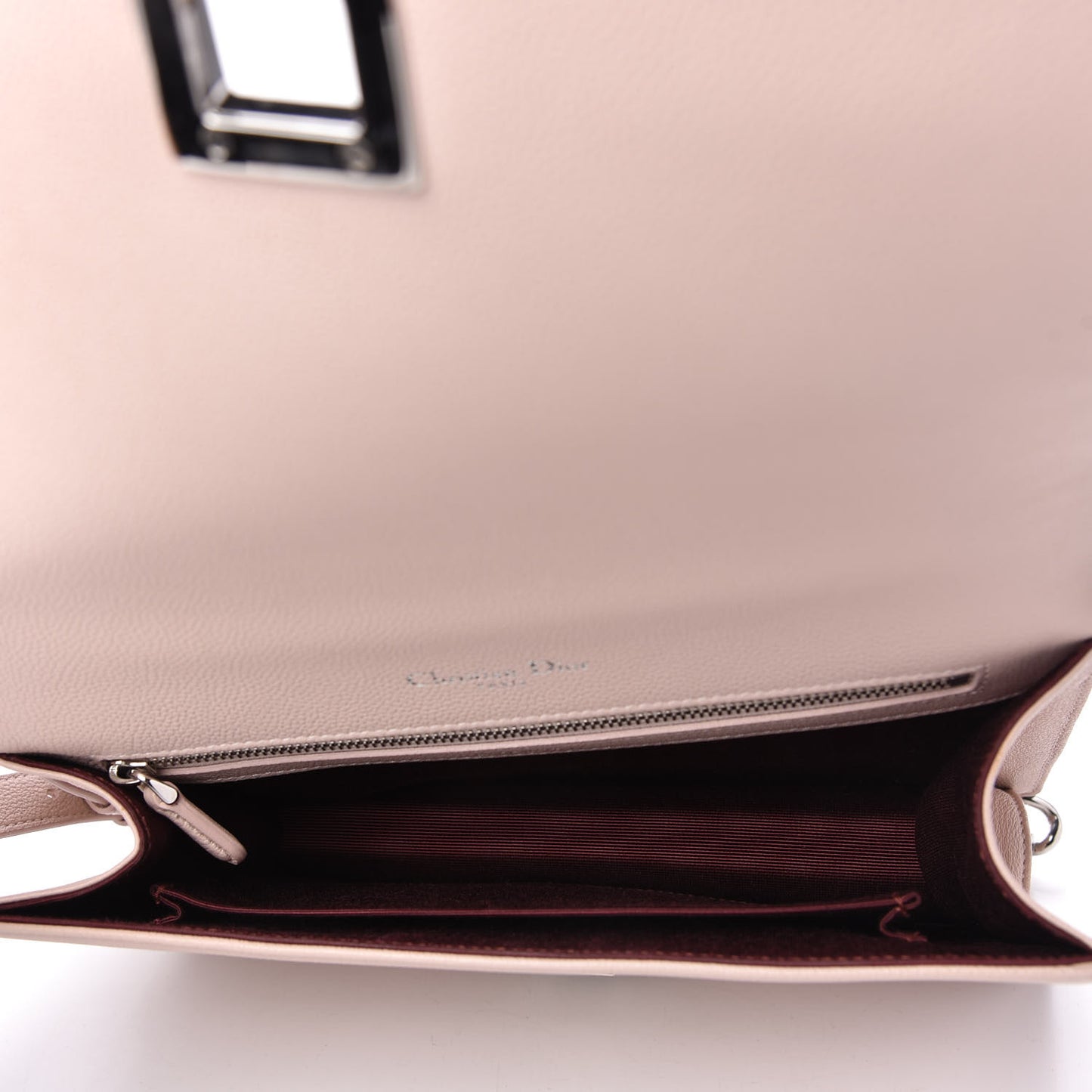 Grained Calfskin Cannage Medium Diorama Flap Bag Rose Poudre