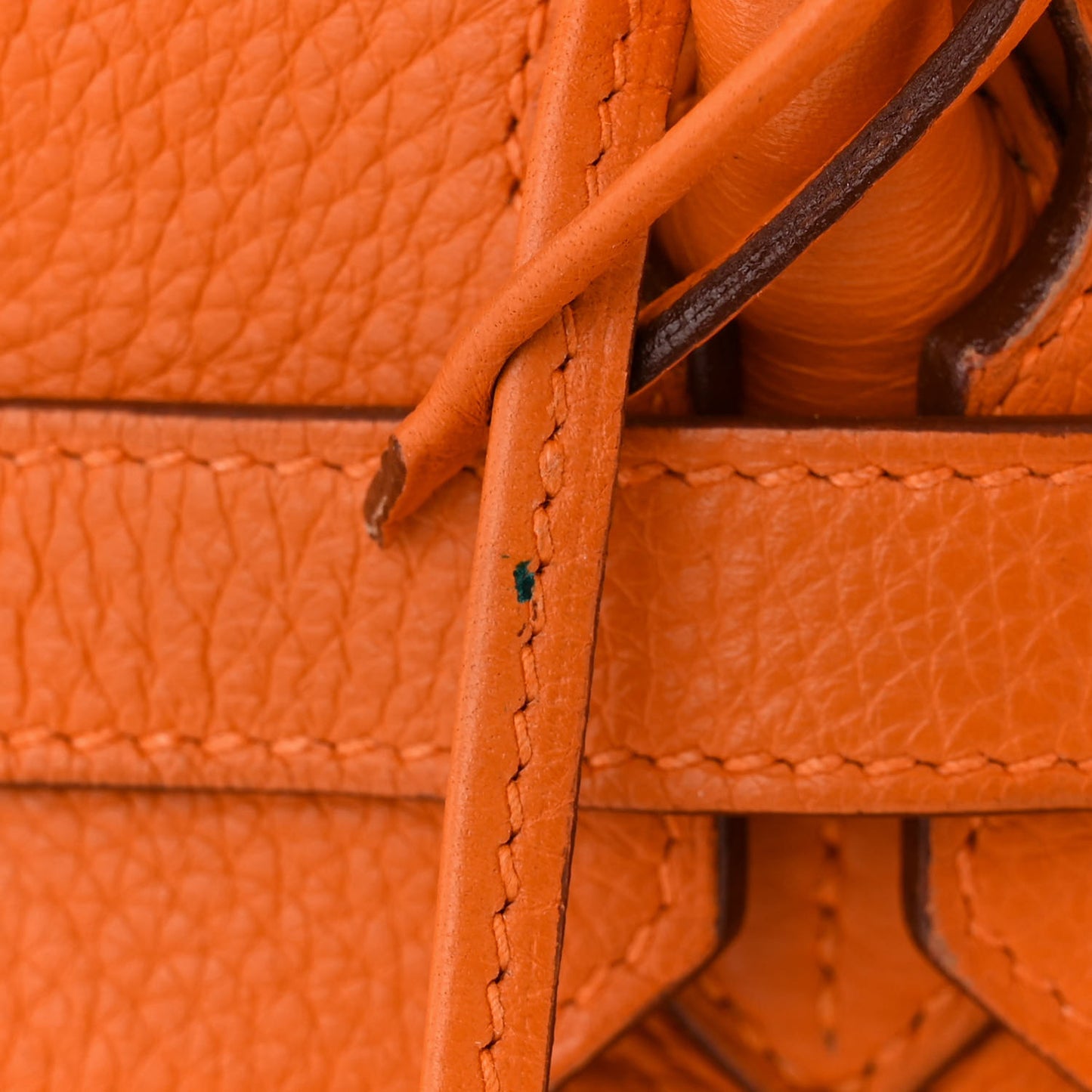 Taurillon Clemence Birkin 35 Orange
