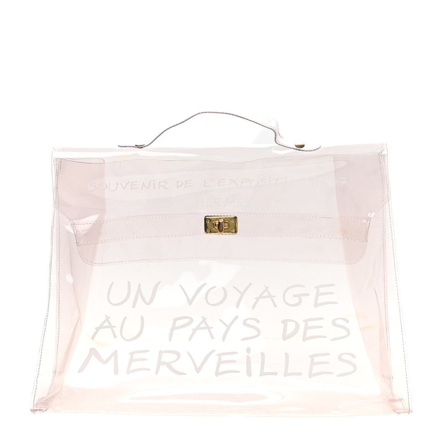 HERMES 透明バッグ 1977年エクスポジション記念 Hermes Vinyl Souvenir De L'Exposition Kelly Transparent 1877687