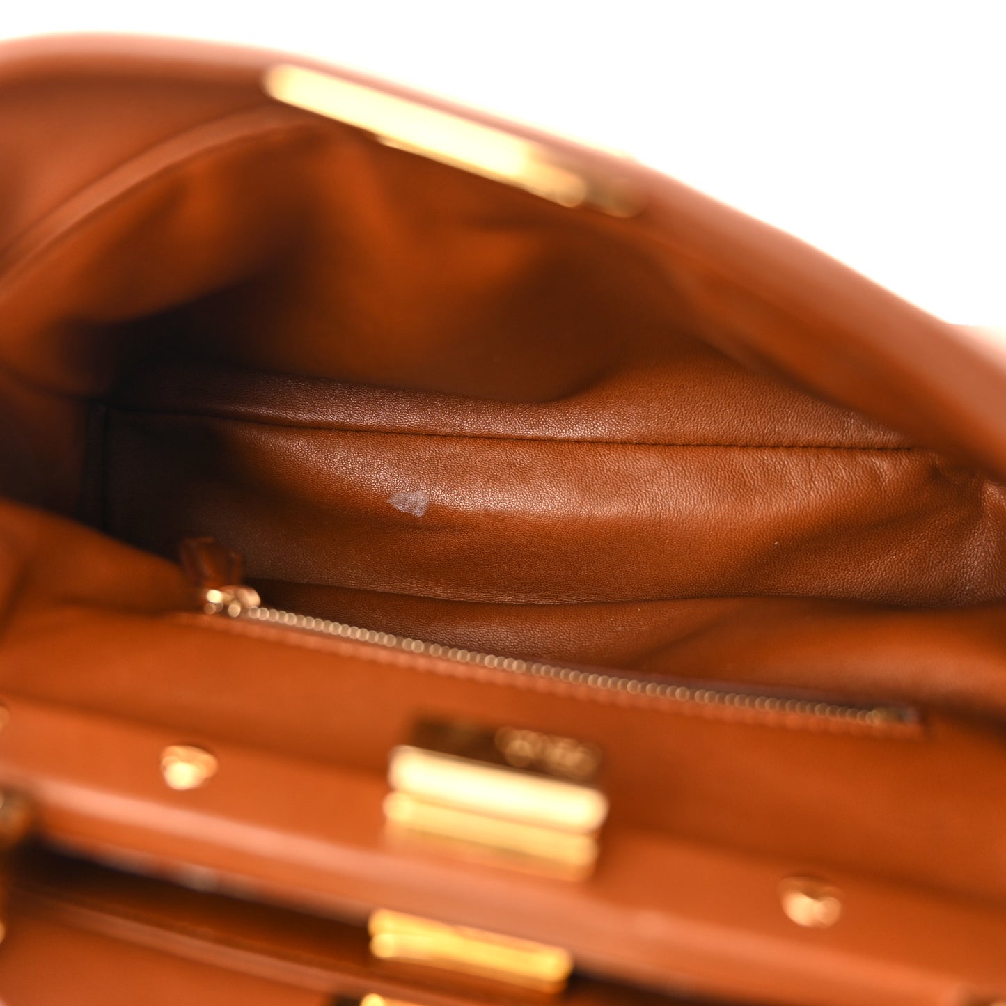 Nappa Mini Peekaboo Iconic Satchel Corteccia